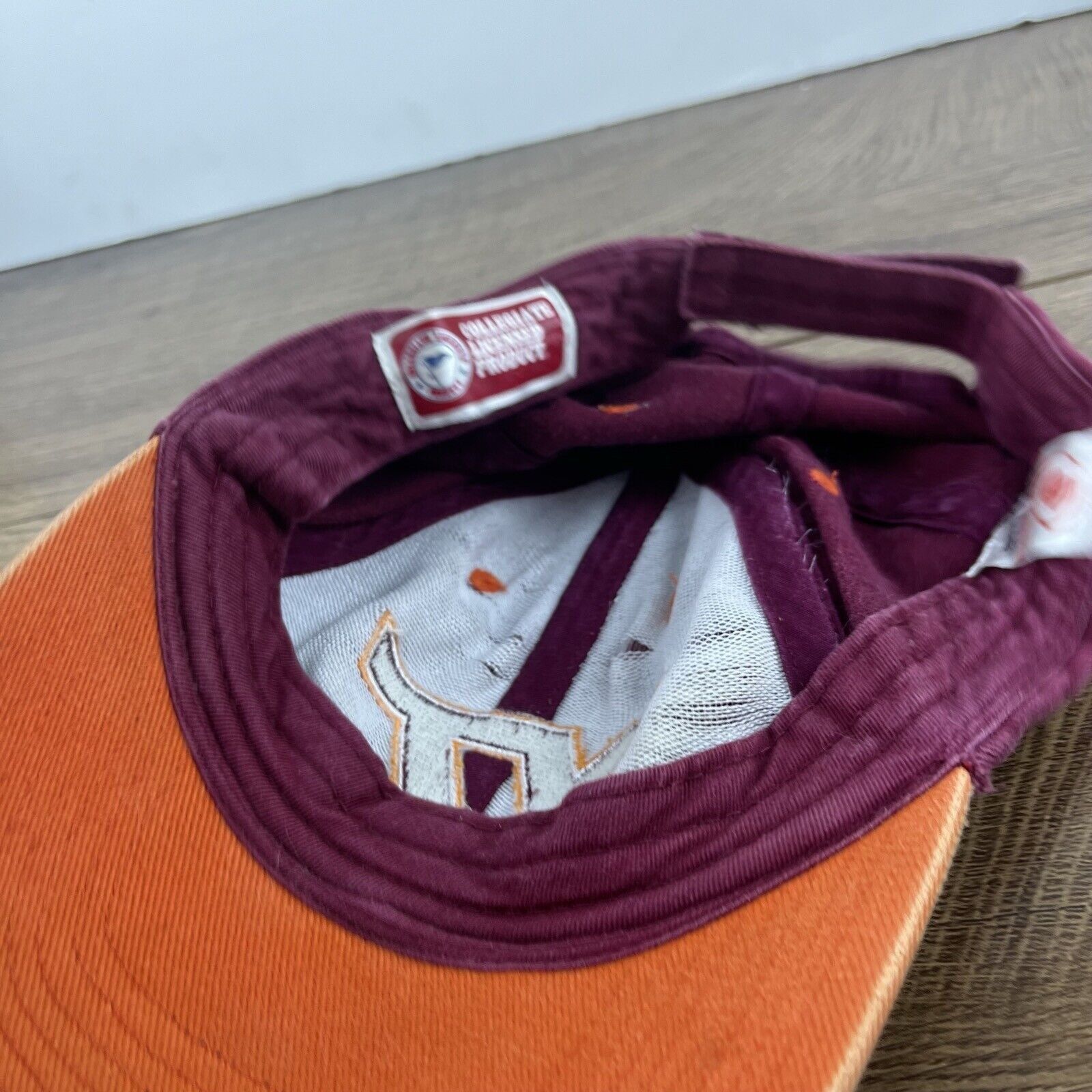 Other Virginia Tech Hokies Hat VT Tech Hokies Adjustable Hat Red H Size ONE SIZE - 11 Thumbnail