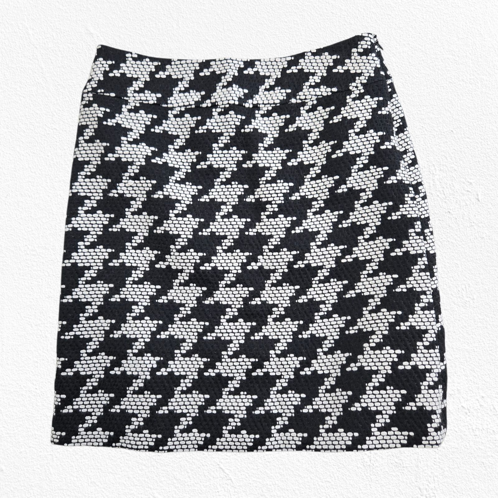 Vintage Vintage Talbots Houndstooth Wool Pencil Skirt 6P Size 28" / US 6 / IT 42 - 9 Thumbnail