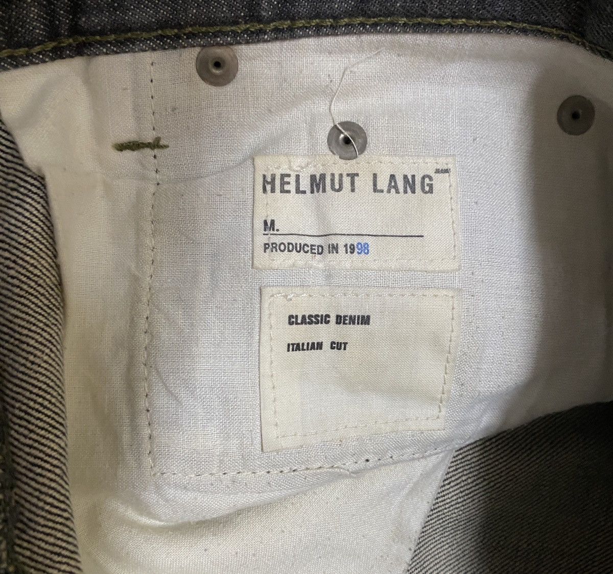 Helmut Lang × If Six Was Nine × Vintage Rare Design Vintage Brand Helmut Lang Grey Jeans 1998s Size US 27 - 7 Thumbnail