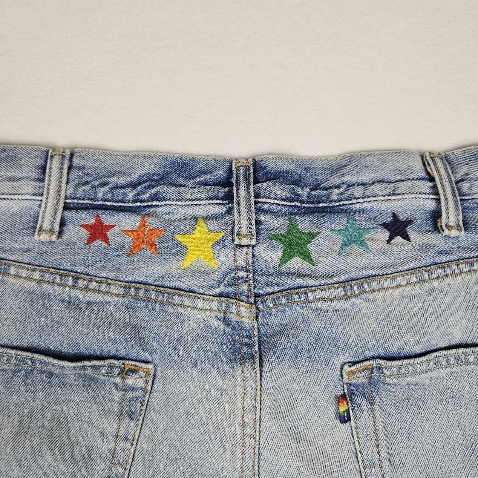 Levi's Levis 501 Pride Jean Cutoff Shorts Denim Size 42" / US 20 - 1 Thumbnail