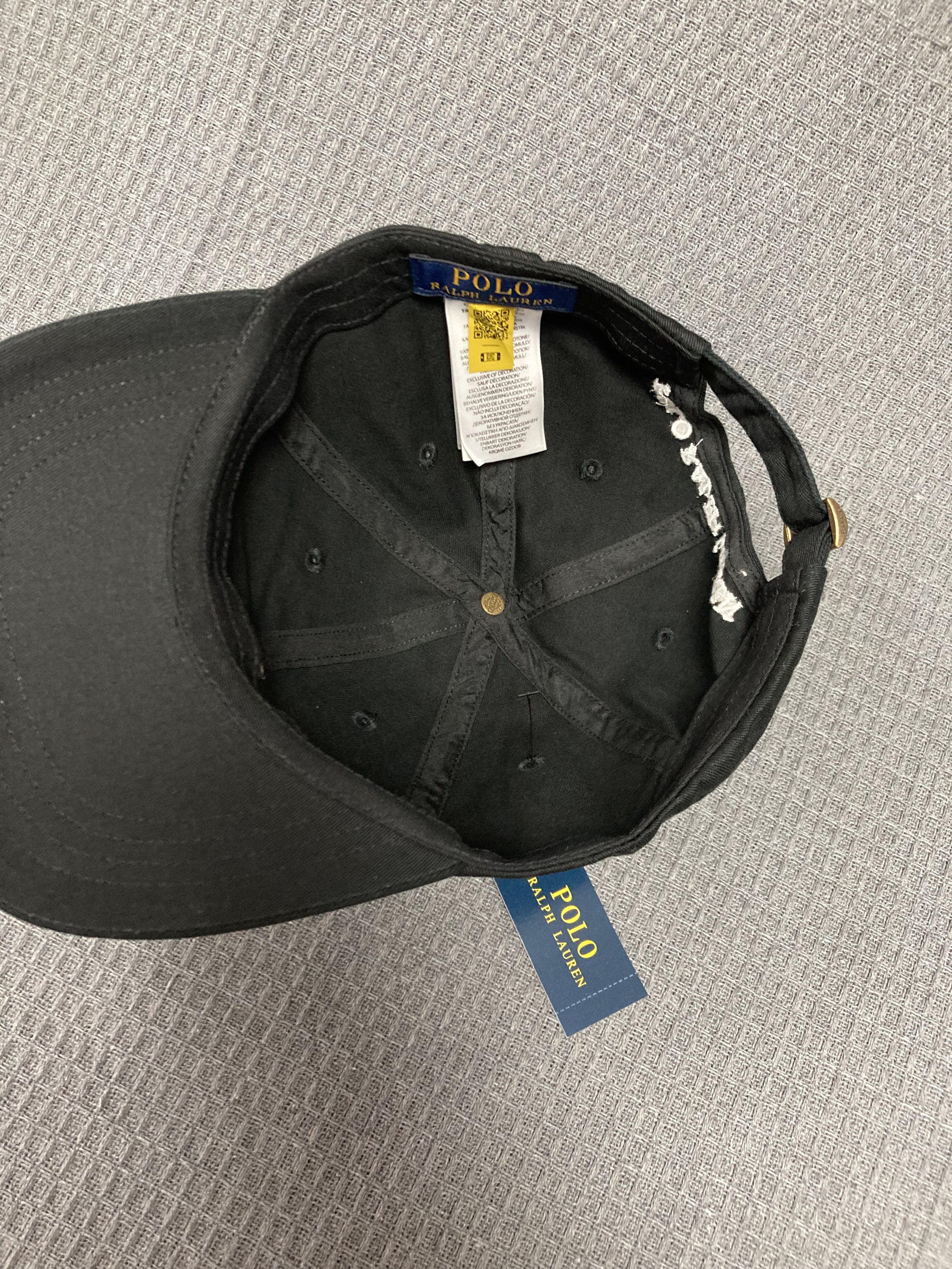 Polo Ralph Lauren black Polo Ralph Lauren hat Size ONE SIZE - 6 Thumbnail