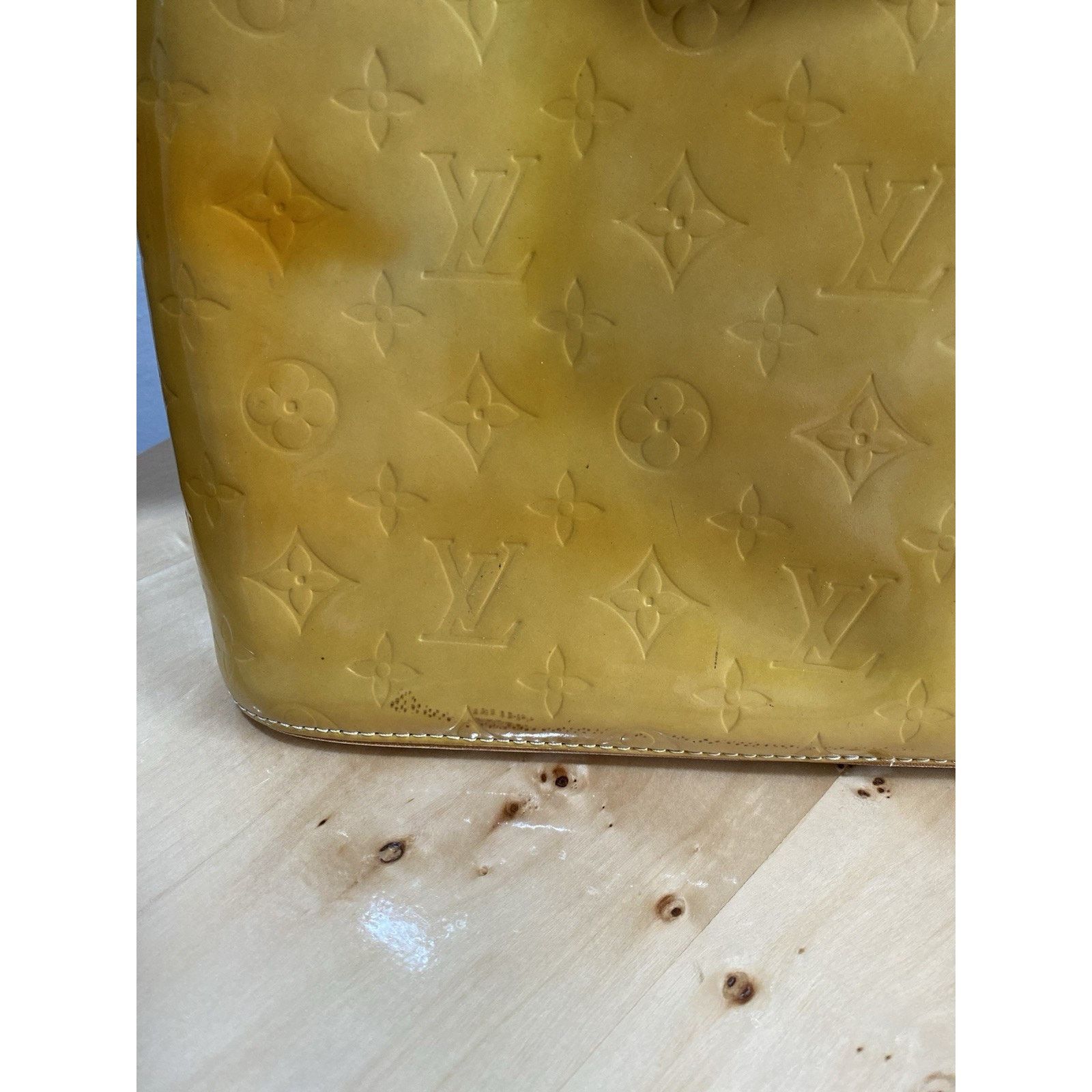 Louis Vuitton Louis Vuitton Houston Top Handle Bag Yellow Leather Size ONE SIZE - 3 Thumbnail