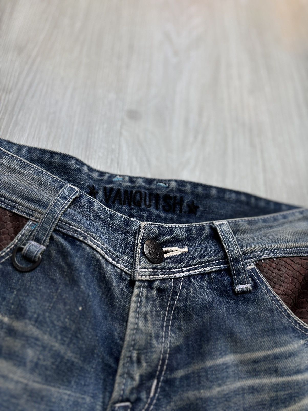 Vanquish lace up flare jeans Size US 27 - 3 Thumbnail