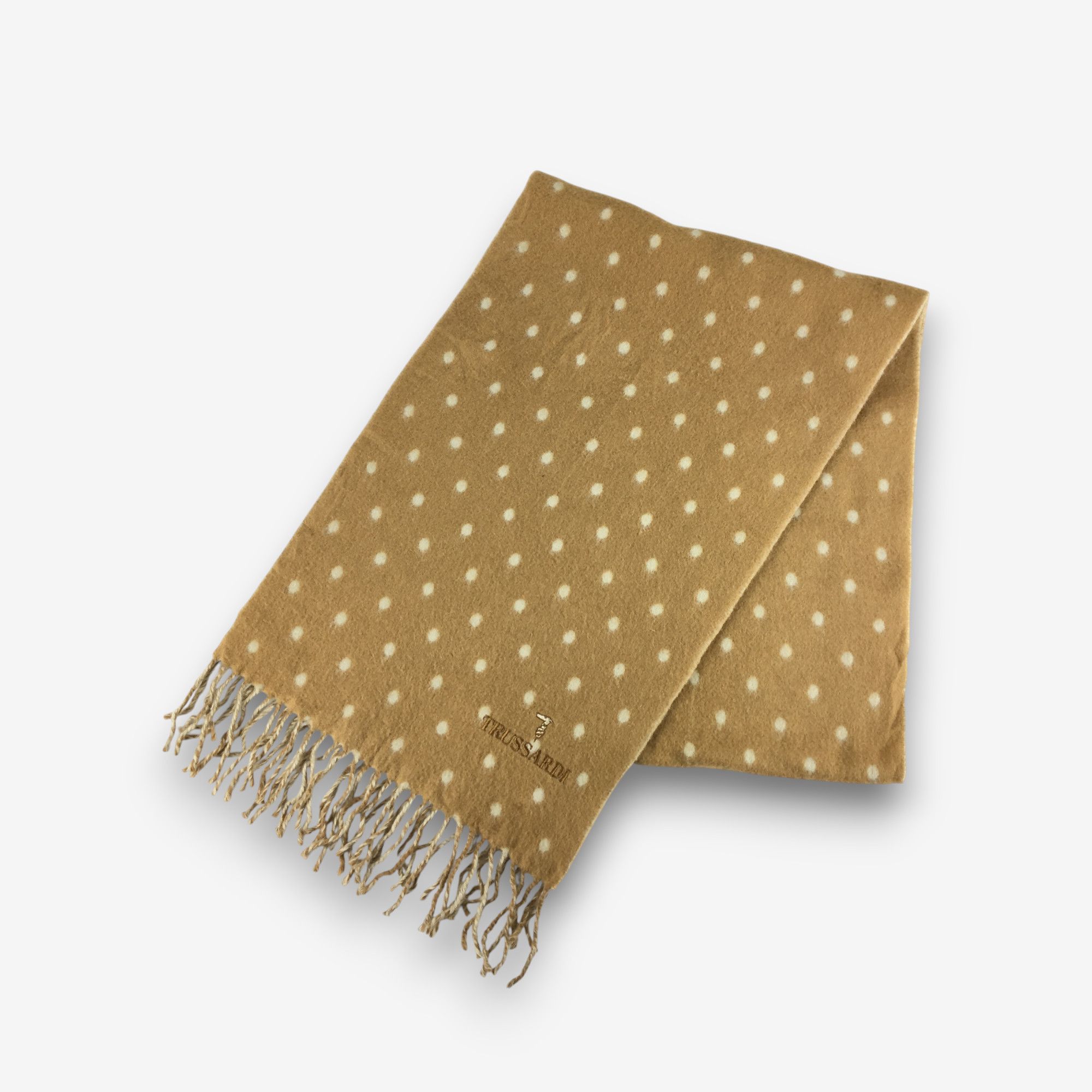 Trussardi Vintage Trussardi Scarf Muffler Fringe Wool Scarves Size ONE SIZE - 3 Thumbnail