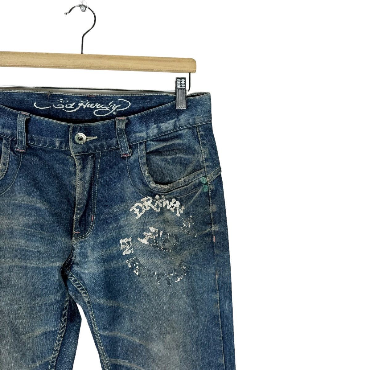 Ed Hardy ☀️ED HARDY DENIM JEANS PANTS Size US 32 / EU 48 - 5 Thumbnail