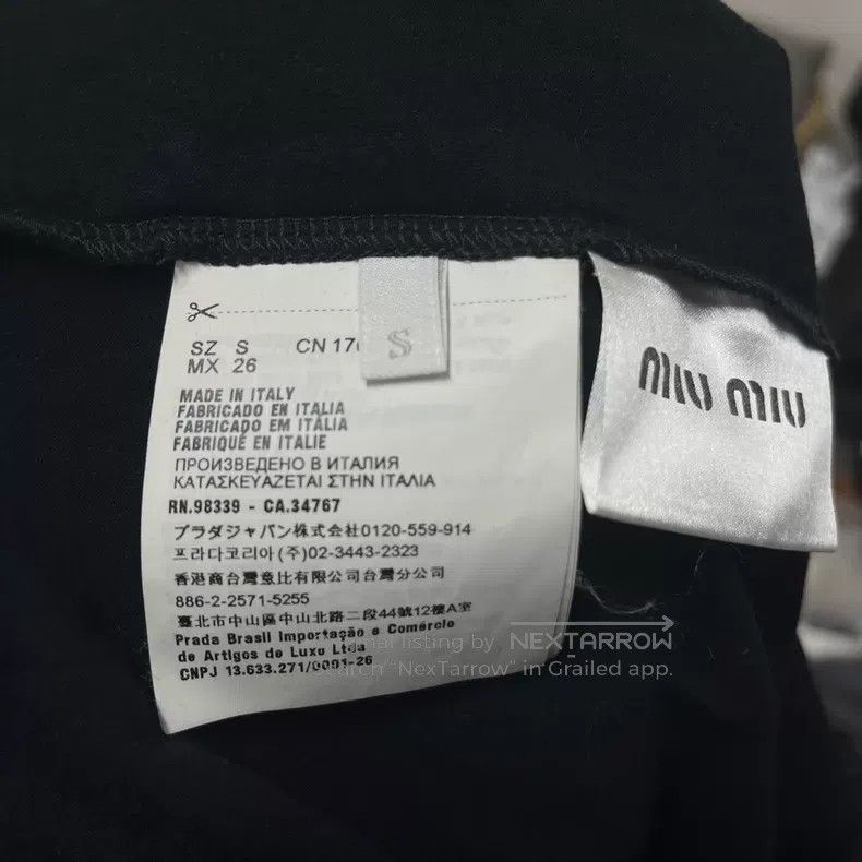 Miu Miu Miu Miu Black Short Sleeve Size US S / EU 44-46 / 1 - 4 Thumbnail