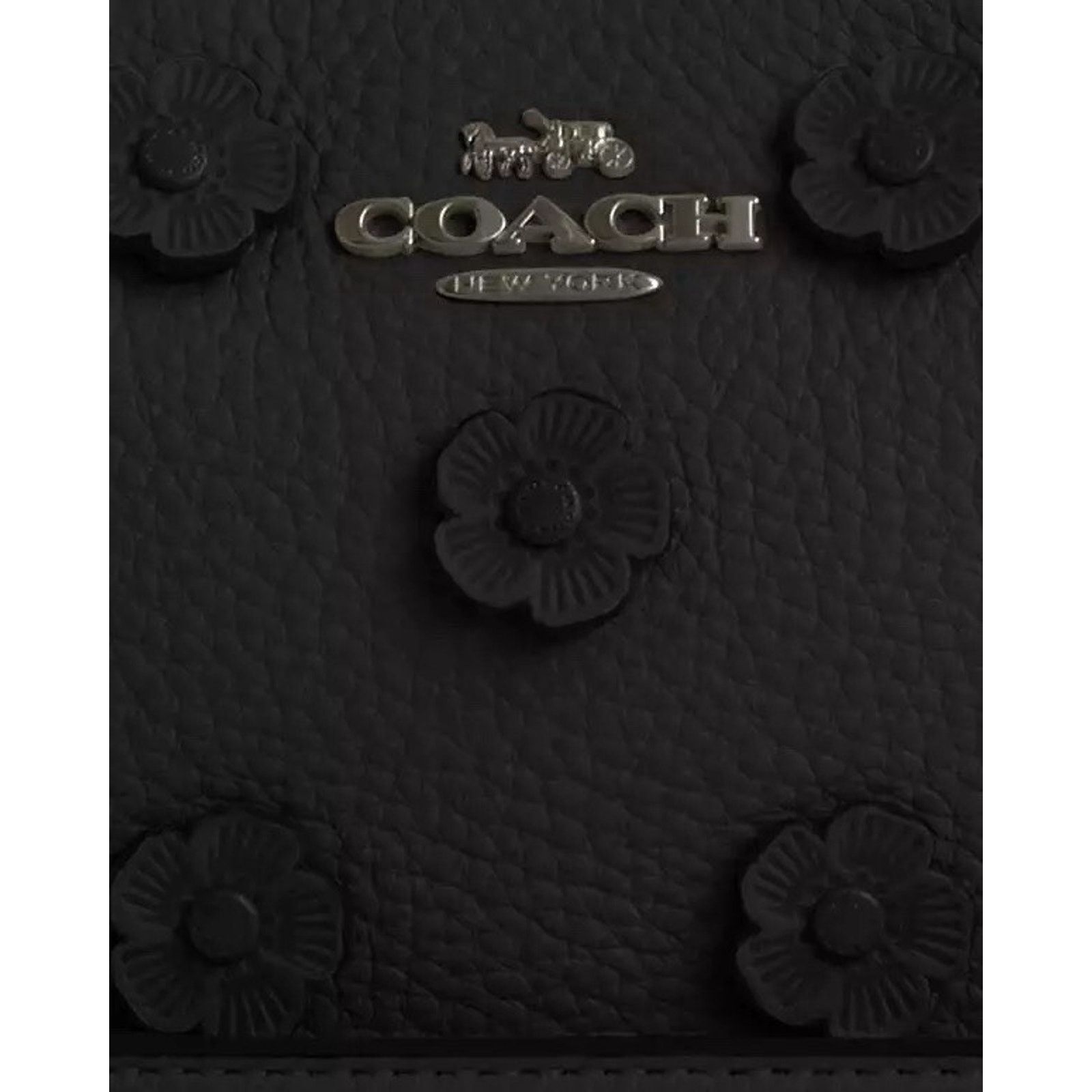 Coach NWT Coach Teri Mini Crossbody Bag Floral CAJ98 Black Size ONE SIZE - 10 Thumbnail