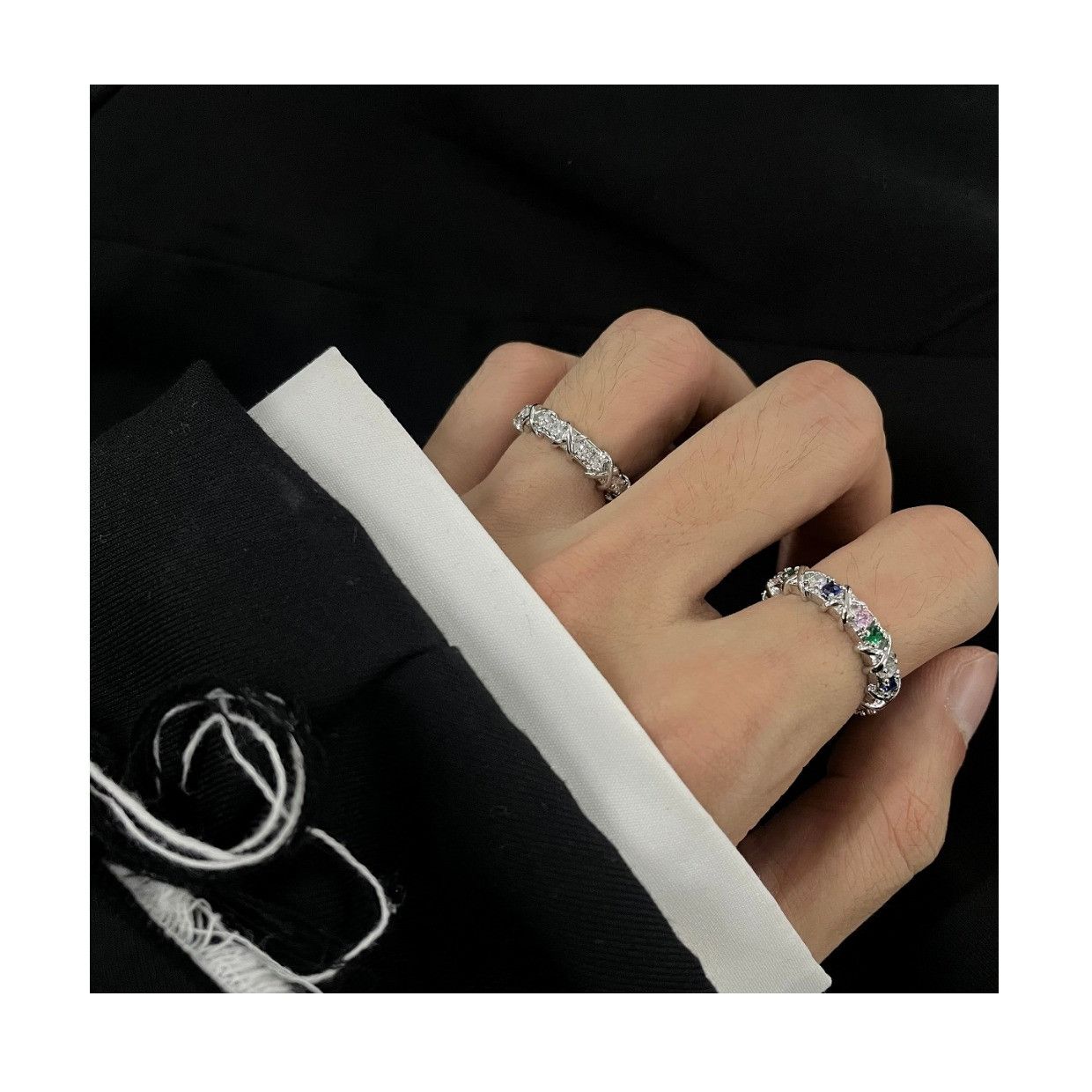 Jewelry New Design Jewelry Rings Open Size Chrome Ring (Size 7-13) Size ONE SIZE - 4 Thumbnail