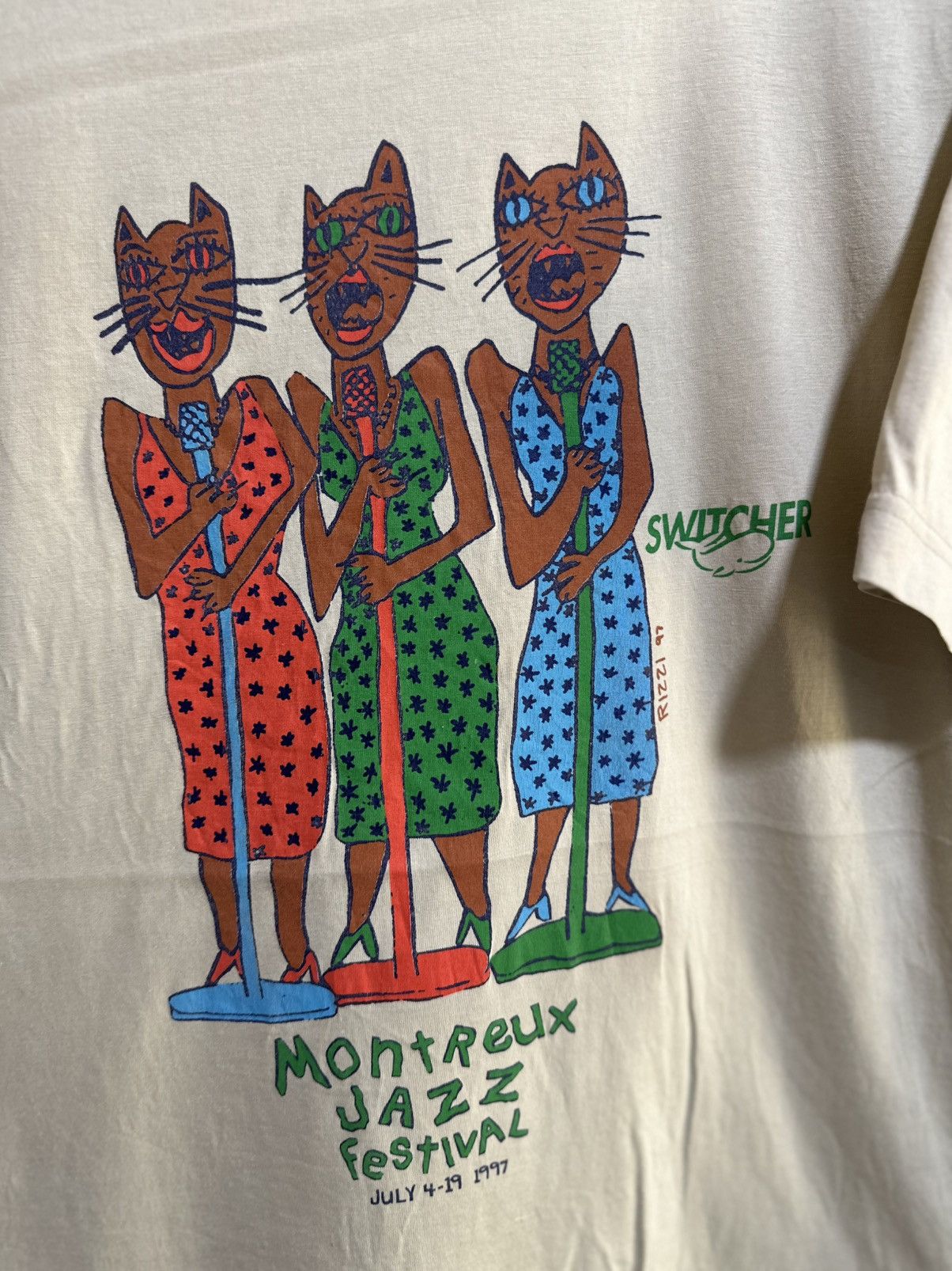 Vintage Vintage Switcher Montreux Jazz Festival Faded Tee Size US L / EU 52-54 / 3 - 2 Thumbnail