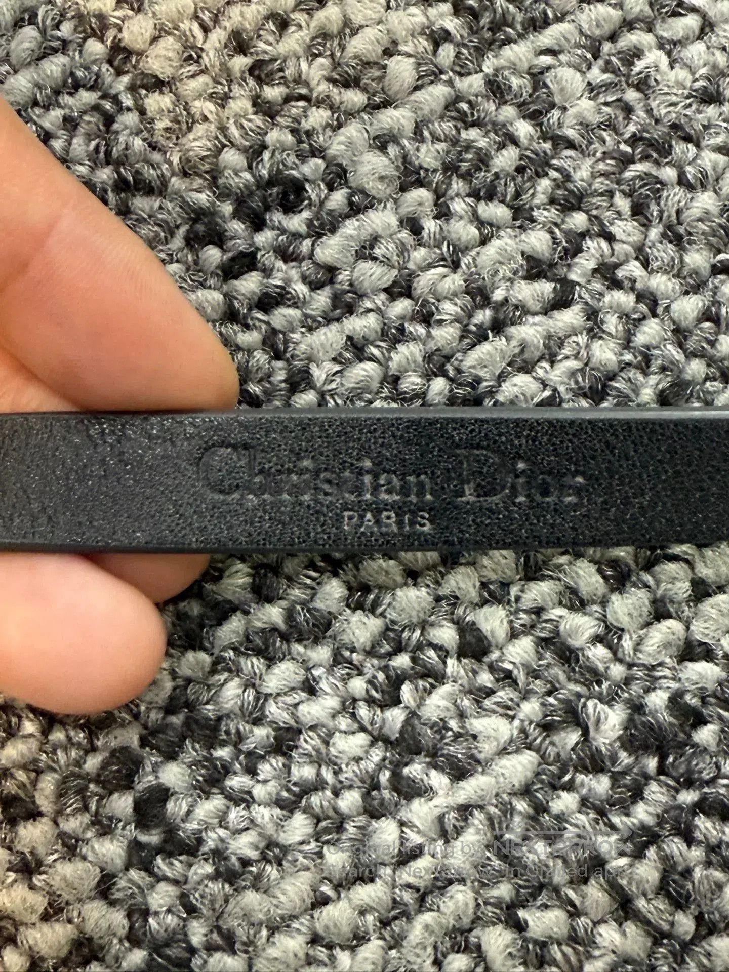 Dior Dior Black Leather Necklace with Gold Star. Size ONE SIZE - 4 Thumbnail