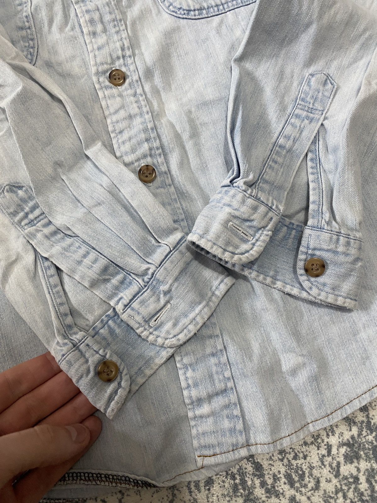 Levi's Vintage Clothing Vintage cowboy baby blue levis shirt button up 90s Size US M / EU 48-50 / 2 - 8 Thumbnail