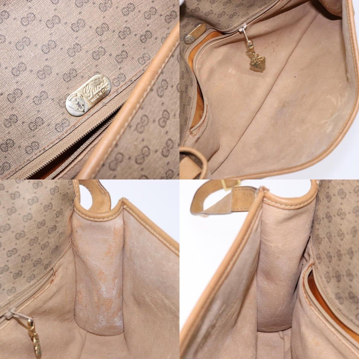 Gucci GUCCI Micro GG Supreme Shoulder Bag Pvc Beige Gold Size ONE SIZE - 12 Thumbnail