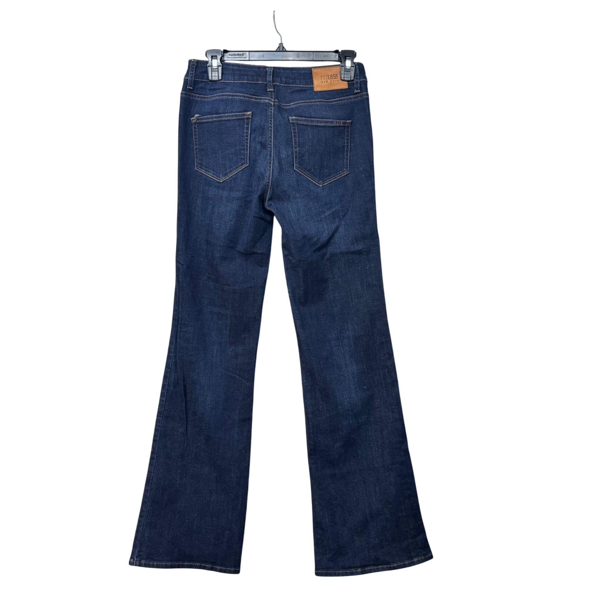 Other M1868 Womens Dark Wash Denim Flare Jeans Size 4/27" Size 27" / US 4 / IT 40 - 5 Thumbnail