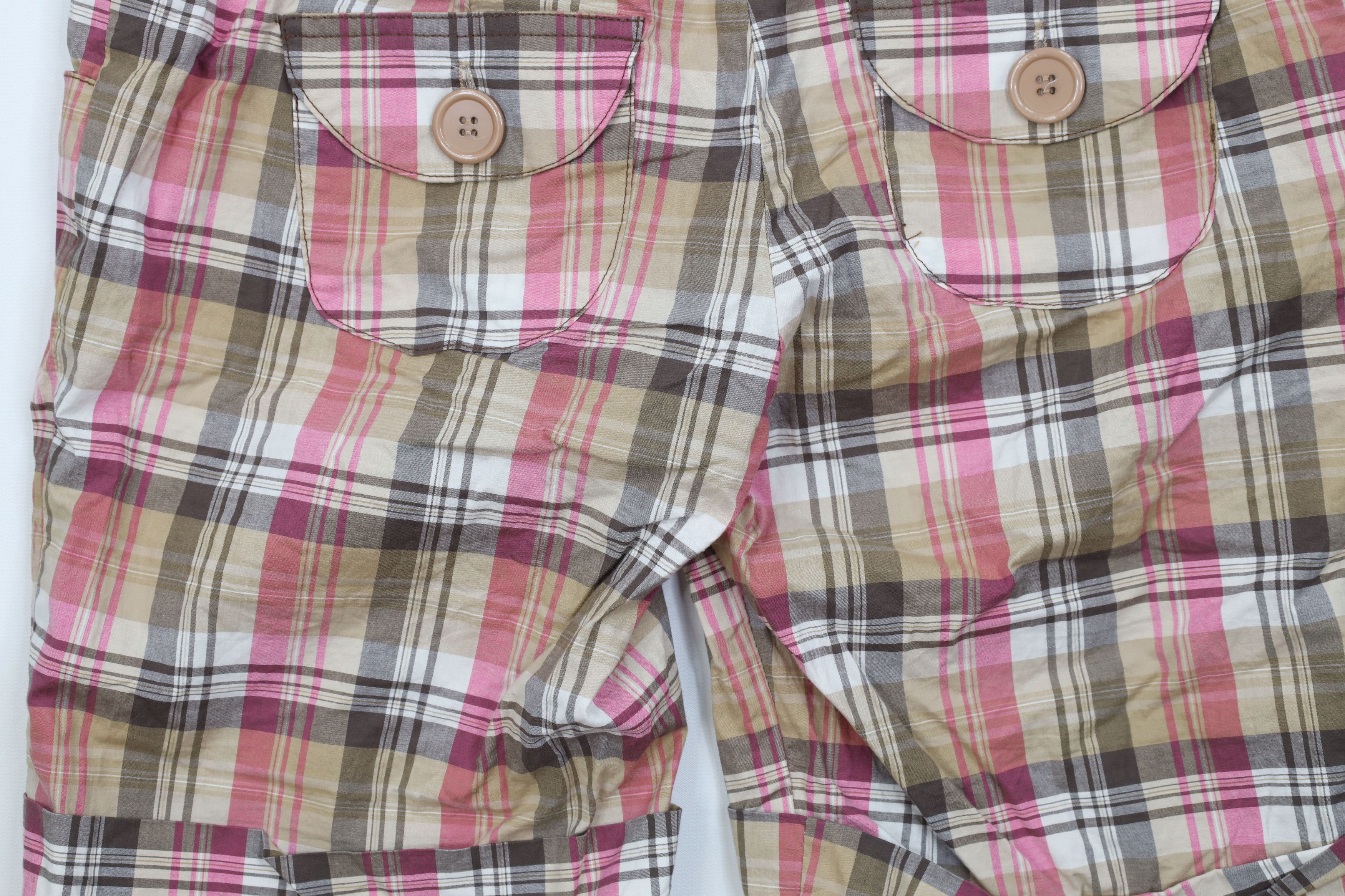 Forever 21 Vintage 90s Y2K Forever 21 Cuffed Stretch Shorts Plaid USA Size 30" / US 8 / IT 44 - 11 Thumbnail