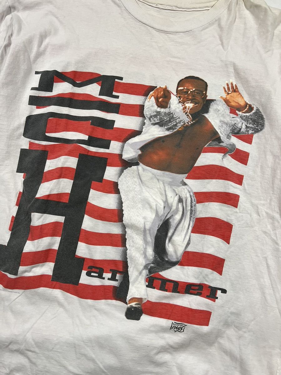 Band Tees Vintage 90s Mc Hammer Here Comes The Hammer Tee Size US L / EU 52-54 / 3 - 2 Thumbnail