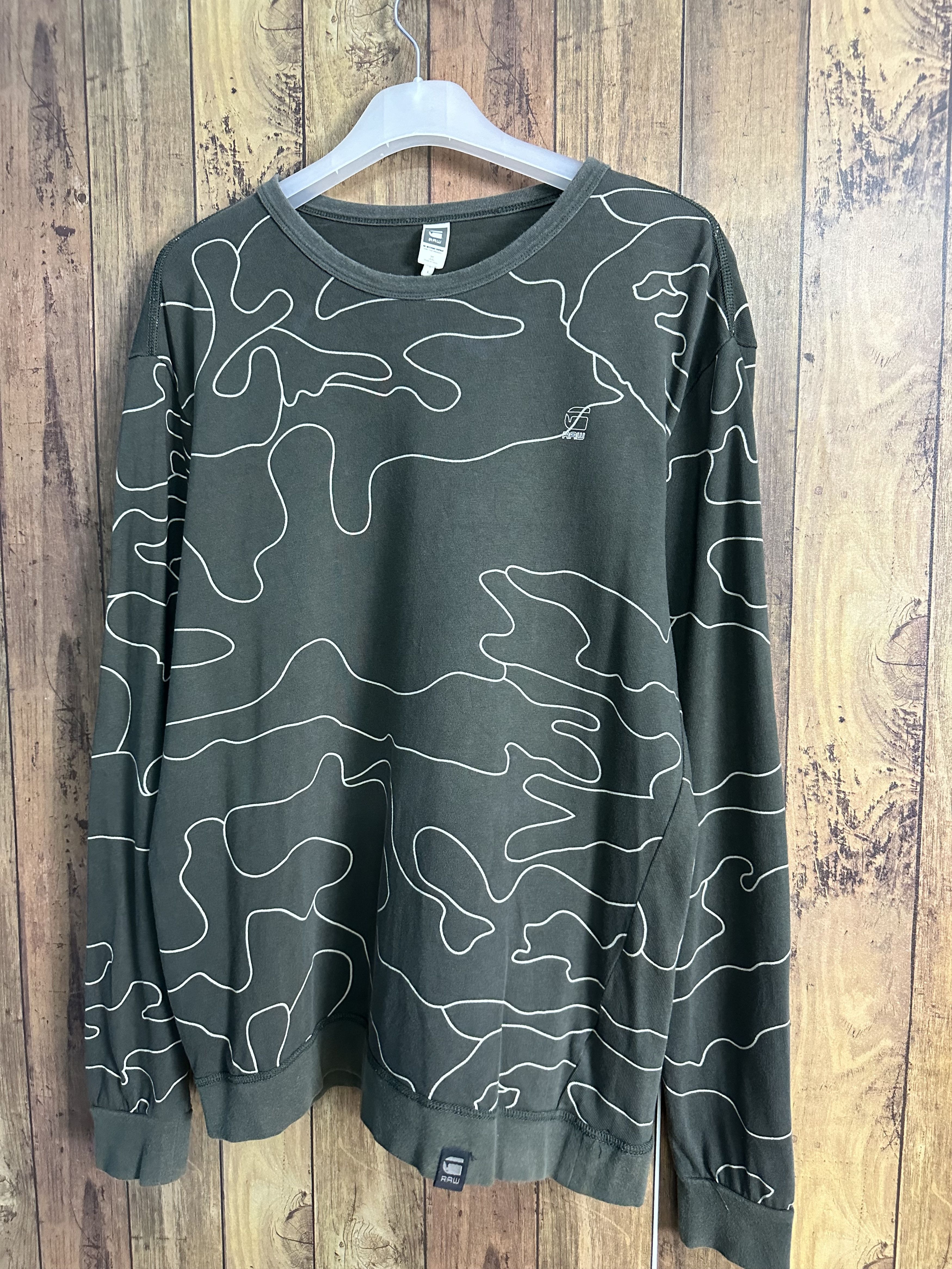 G-Star Gstar Wave Fullprint Longsleeve Shirt A331 Size US L / EU 52-54 / 3 - 2 Thumbnail
