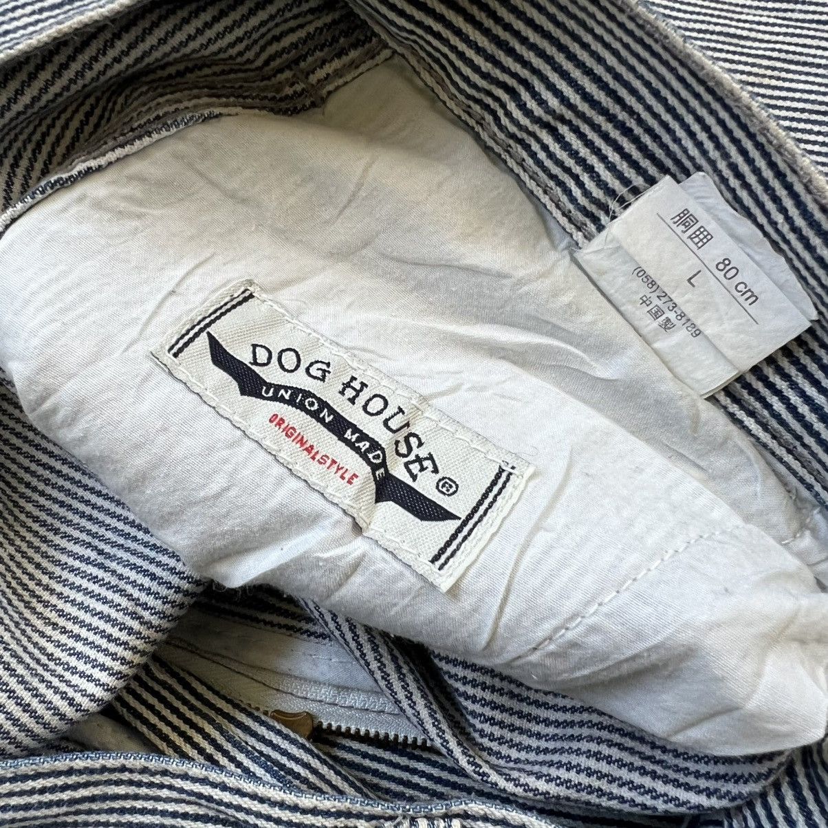 Japanese Brand Vintage Dog House Distressed Hickory Stripe Carpenter jeans Size US 32 / EU 48 - 12 Thumbnail