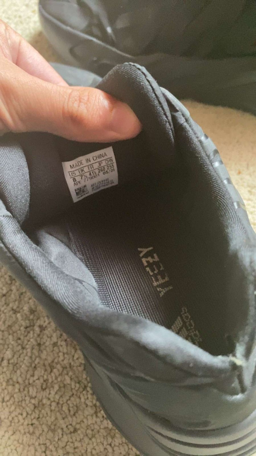 Yeezy Yeezy Boost 700 MNVN Triple Black Men’s Size US 8 / EU 41 - 4 Thumbnail