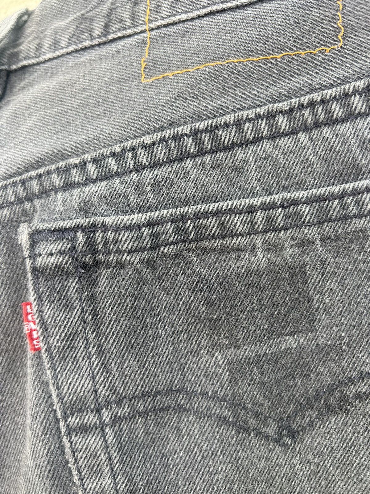 Levi's Vintage 80s Levi’s 501 Distressed Fade Black Denim Jeans Size US 30 / EU 46 - 20 Thumbnail