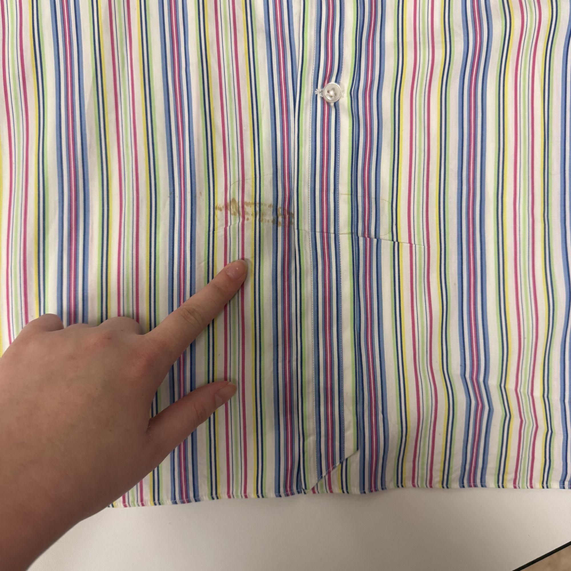 Ralph Lauren Purple Label Vtg Ralph Lauren Italy PURPLE LABEL RAINBOW Stripe Shirt Size US XL / EU 56 / 4 - 11 Thumbnail