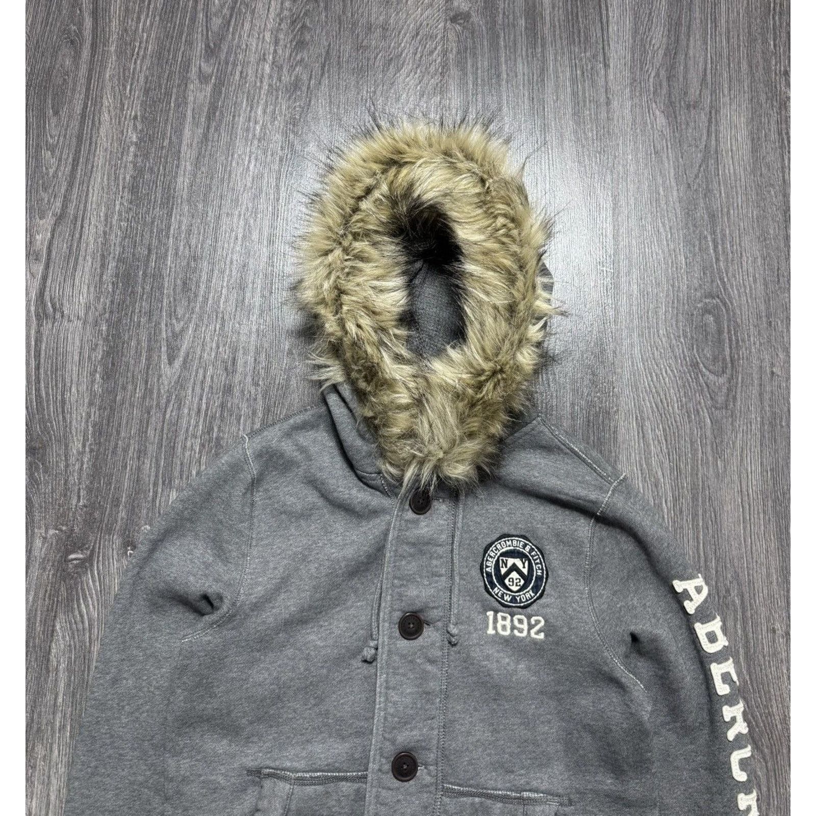 Abercrombie & Fitch Y2K Vintage Abercrombie Fitch Full Fur Hoodie Ifsixwasnine Size US S / EU 44-46 / 1 - 3 Thumbnail