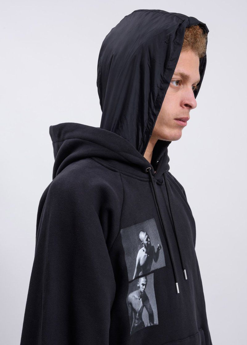 Heliot Emil o1mle0125 Raglan Hoodie in Black Size US XS / EU 42 / 0 - 5 Thumbnail