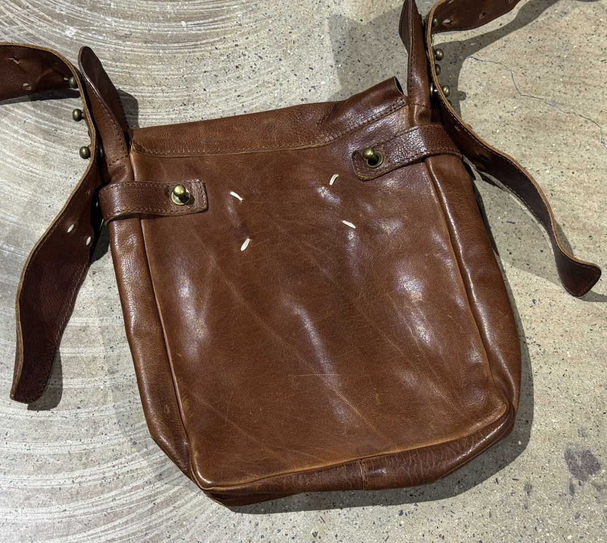 Maison Margiela Maison Martin Margiela Rivet Leather Crossbody Bag Size ONE SIZE - 4 Thumbnail