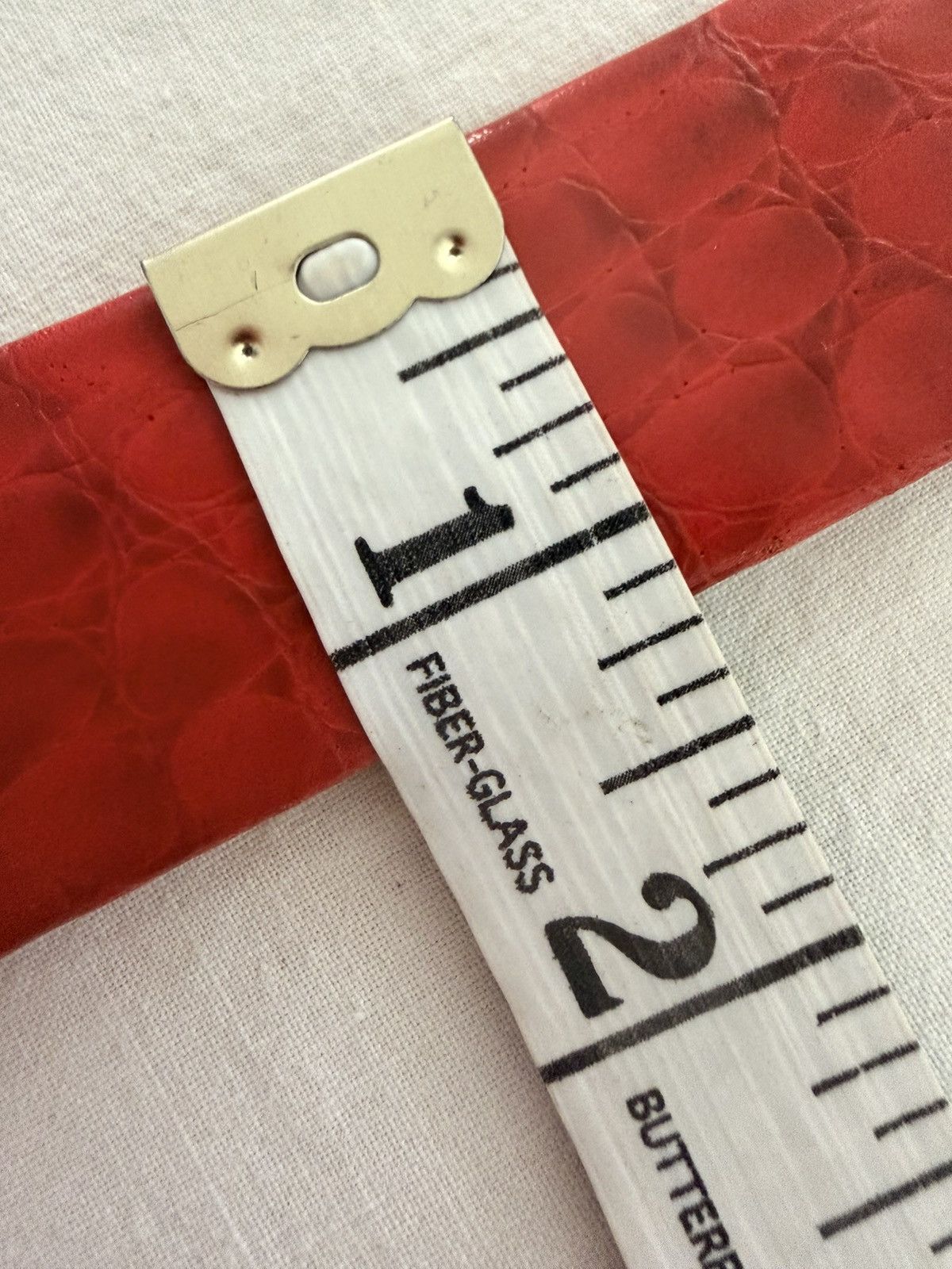 Other Vintage 1985 Mimi Di N Sculptural Buckle Red Leather Belt Size ONE SIZE - 17 Thumbnail
