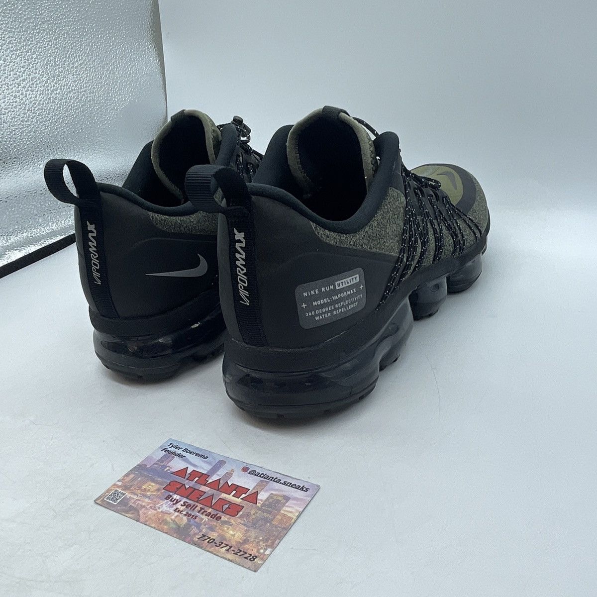 Nike Air vapormax run medium olive Size US 9.5 / EU 42-43 - 5 Thumbnail