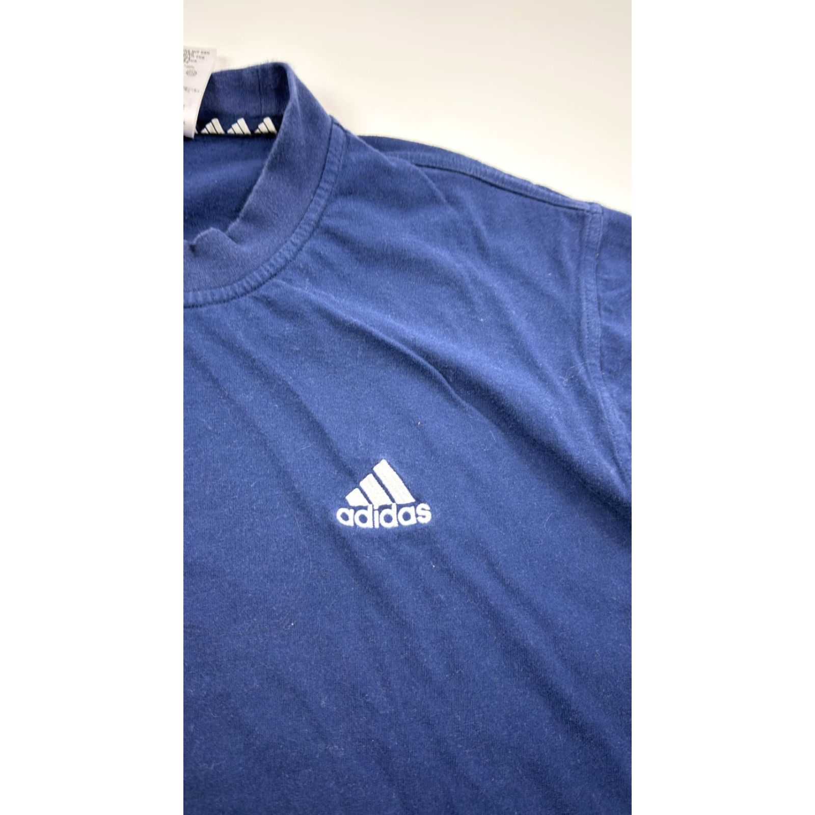 Adidas VINTAGE Adidas T-Shirt Men Large Athletic Logo Tee Navy Blue 90s Sports Casual Size US L / EU 52-54 / 3 - 3 Thumbnail