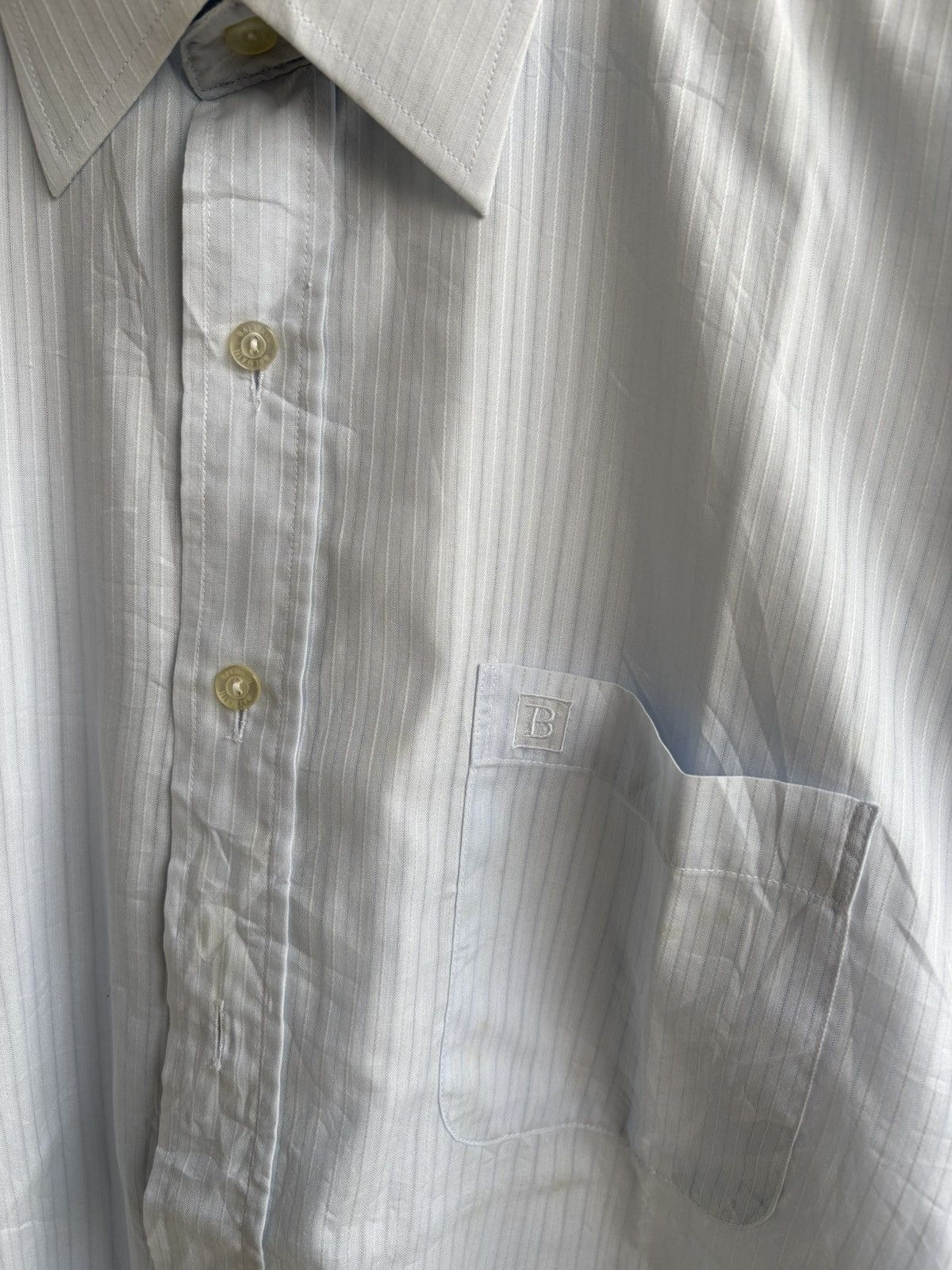 Balmain 2000s balmain Paris Stripe shirt Size US XL / EU 56 / 4 - 3 Thumbnail