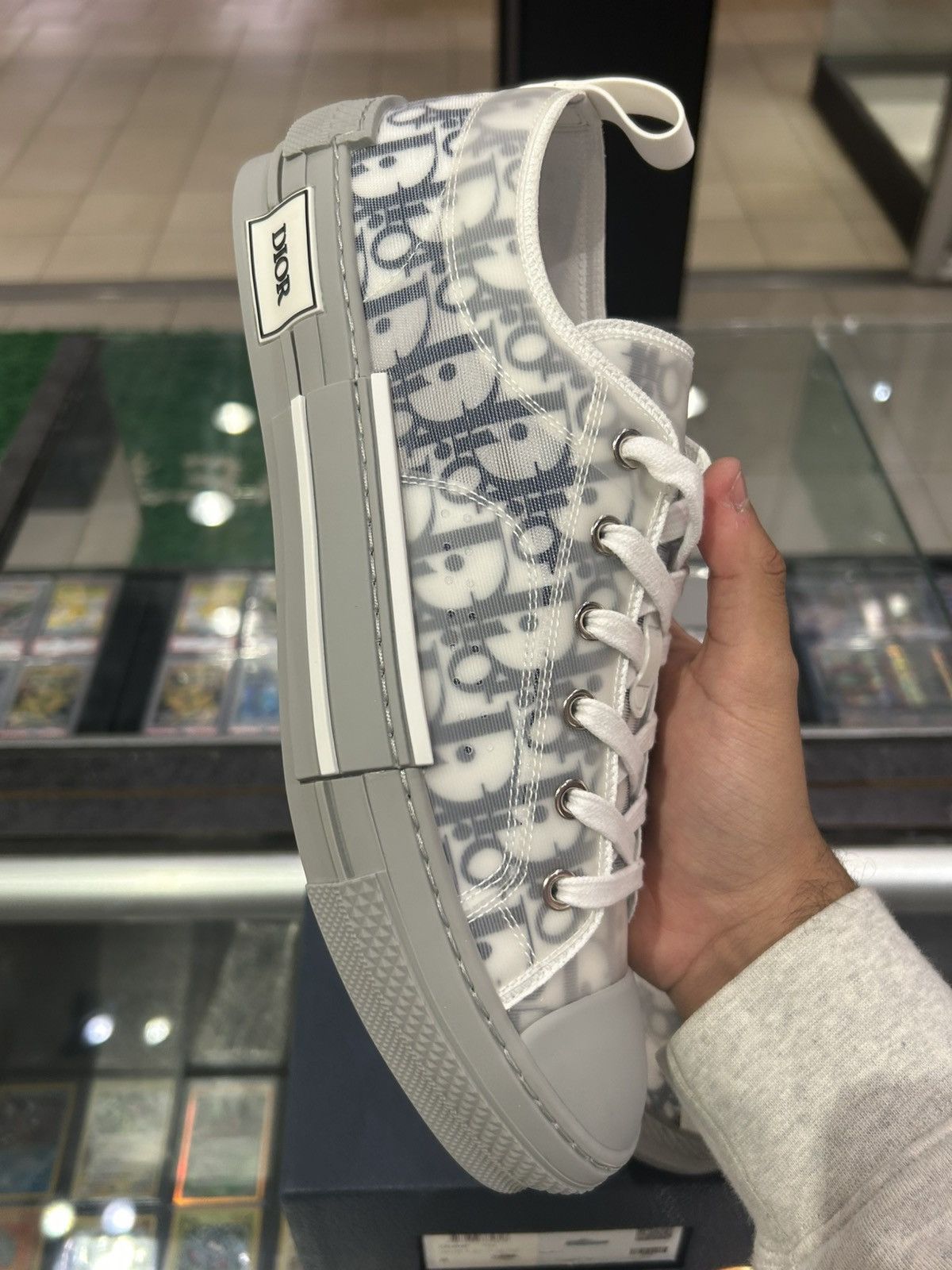 Dior Dior B23 low dior oblique white grey Size US 10 / EU 43 - 5 Thumbnail
