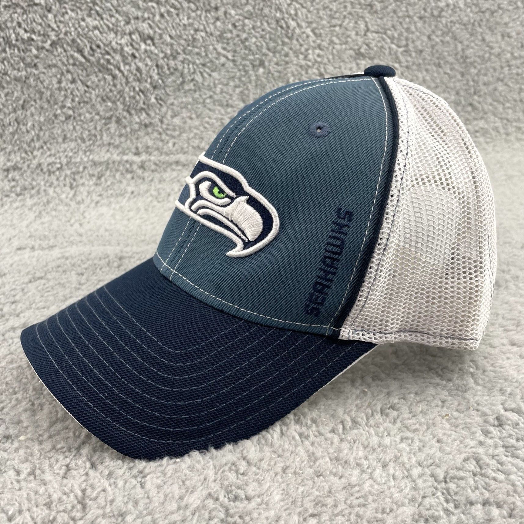 NFL Seattle Seahawks Hat Cap Strapback Men One Size Blue Green NFL Sportswear Athleisure Mens Size ONE SIZE - 2 Thumbnail