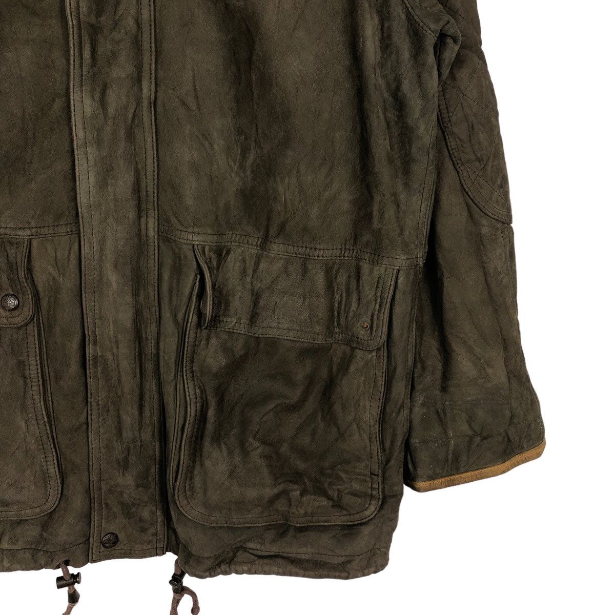 Timberland 🔥Vintage Genuine Leather Jacket Biker Timberland Bondage Size US S / EU 44-46 / 1 - 5 Thumbnail