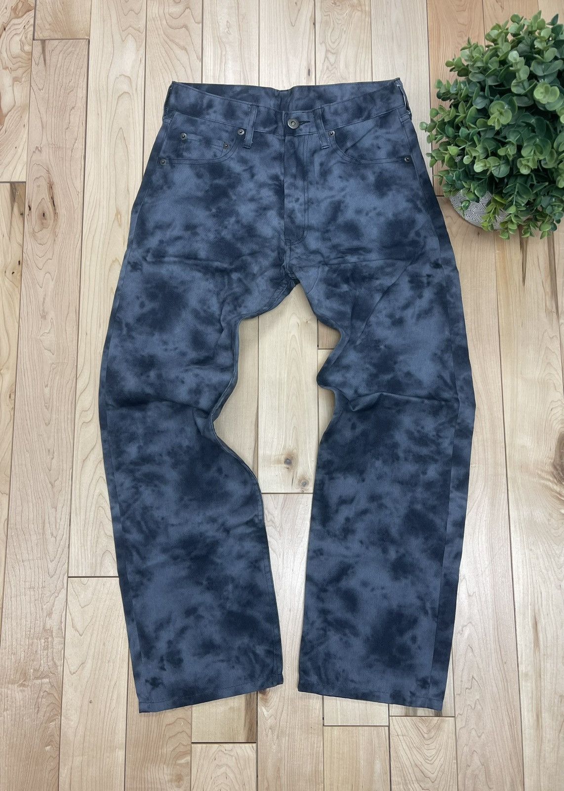image of Tornado Mart ‘Smoke Wash’ Black Flared Denim, Men's (Size 26)
