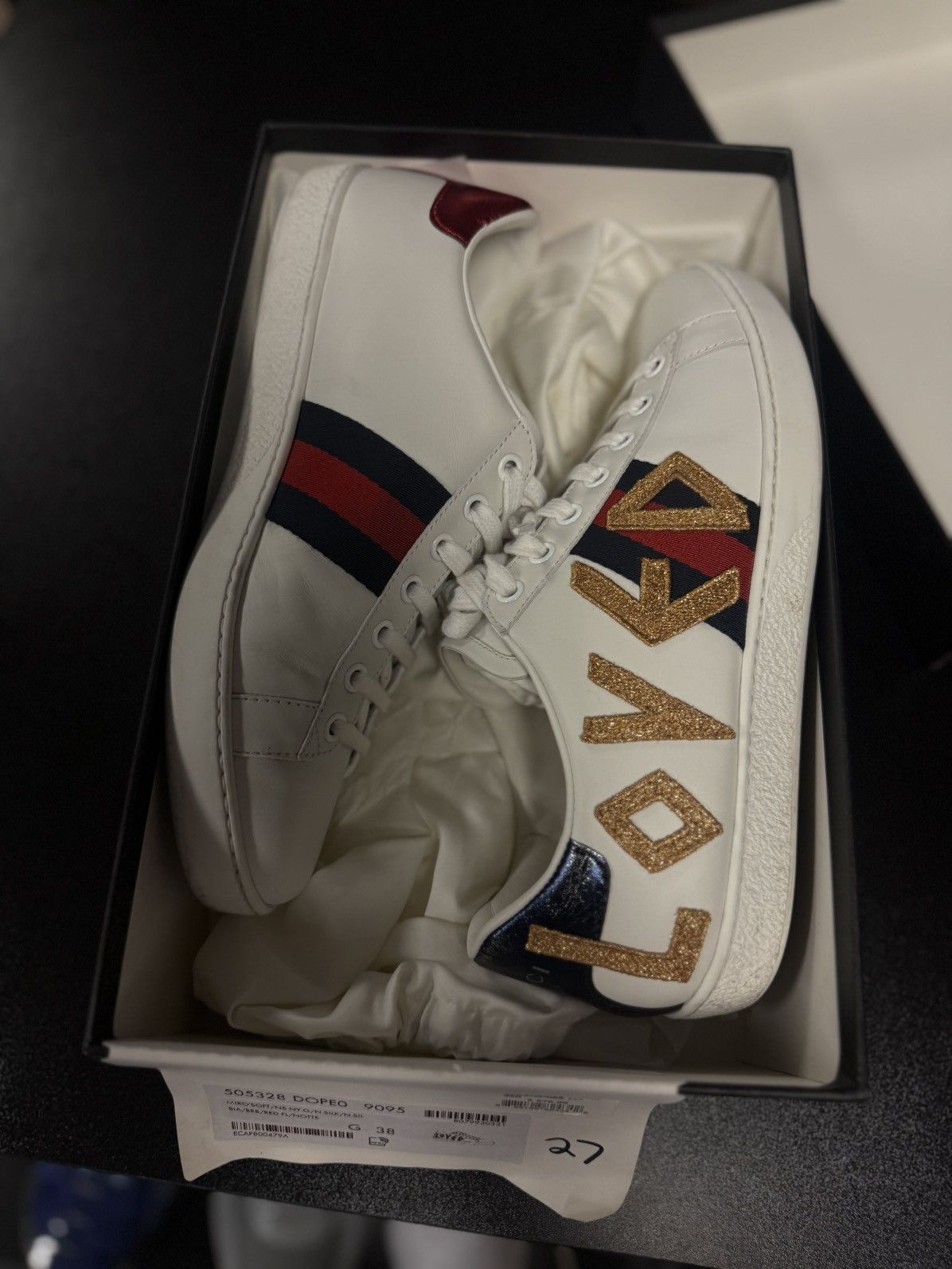 Gucci Gucci Low Top “Loved” Sneakers Colorful Size 38G Size US 8 / EU 41 - 15 Thumbnail