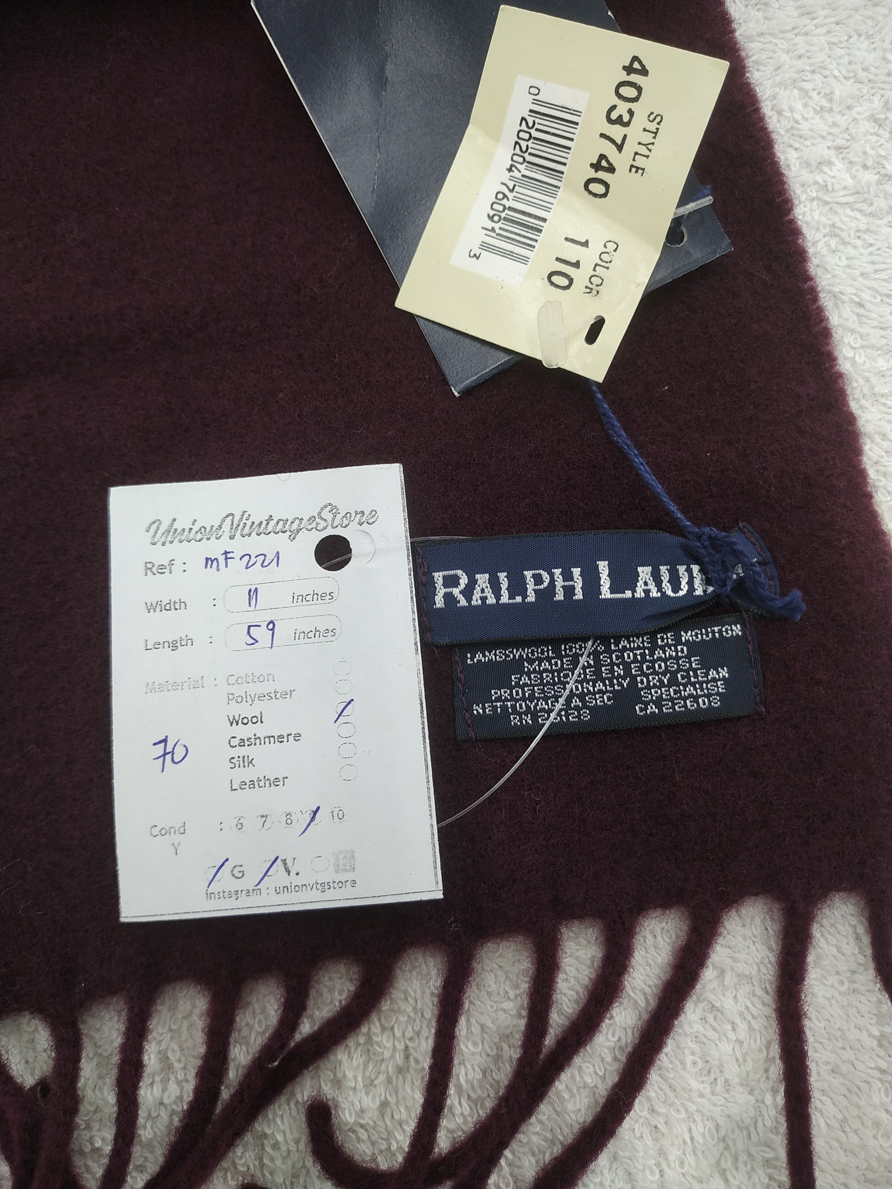 Ralph Lauren Vintage Ralph Lauren Scarf/Muffler/Neckwear MF221 Size ONE SIZE - 6 Thumbnail