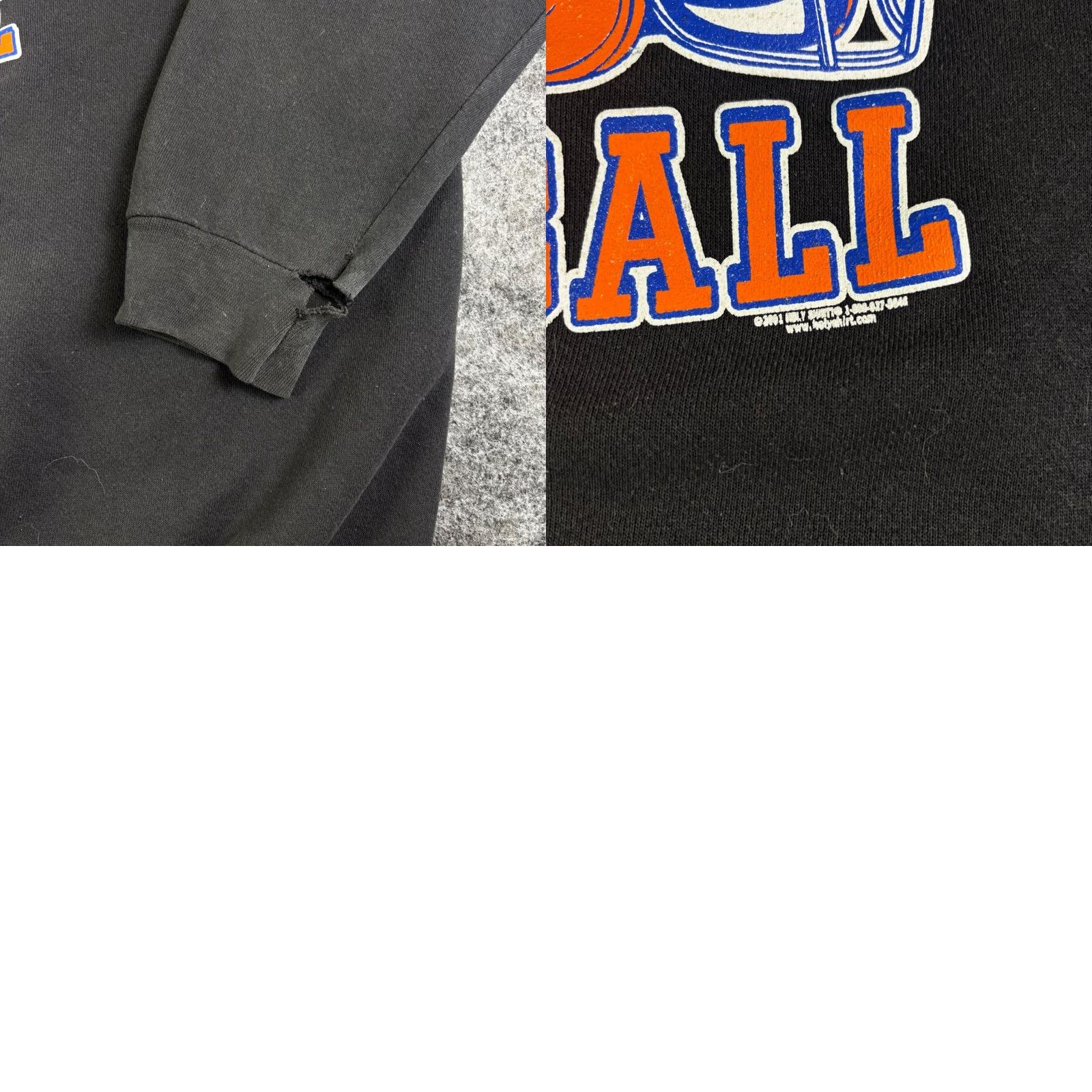 Vintage VINTAGE Nottingham Football Bulldog Hoodie Black Orange Blue Graphic Mens 2XL Size US XXL / EU 58 / 5 - 9 Thumbnail