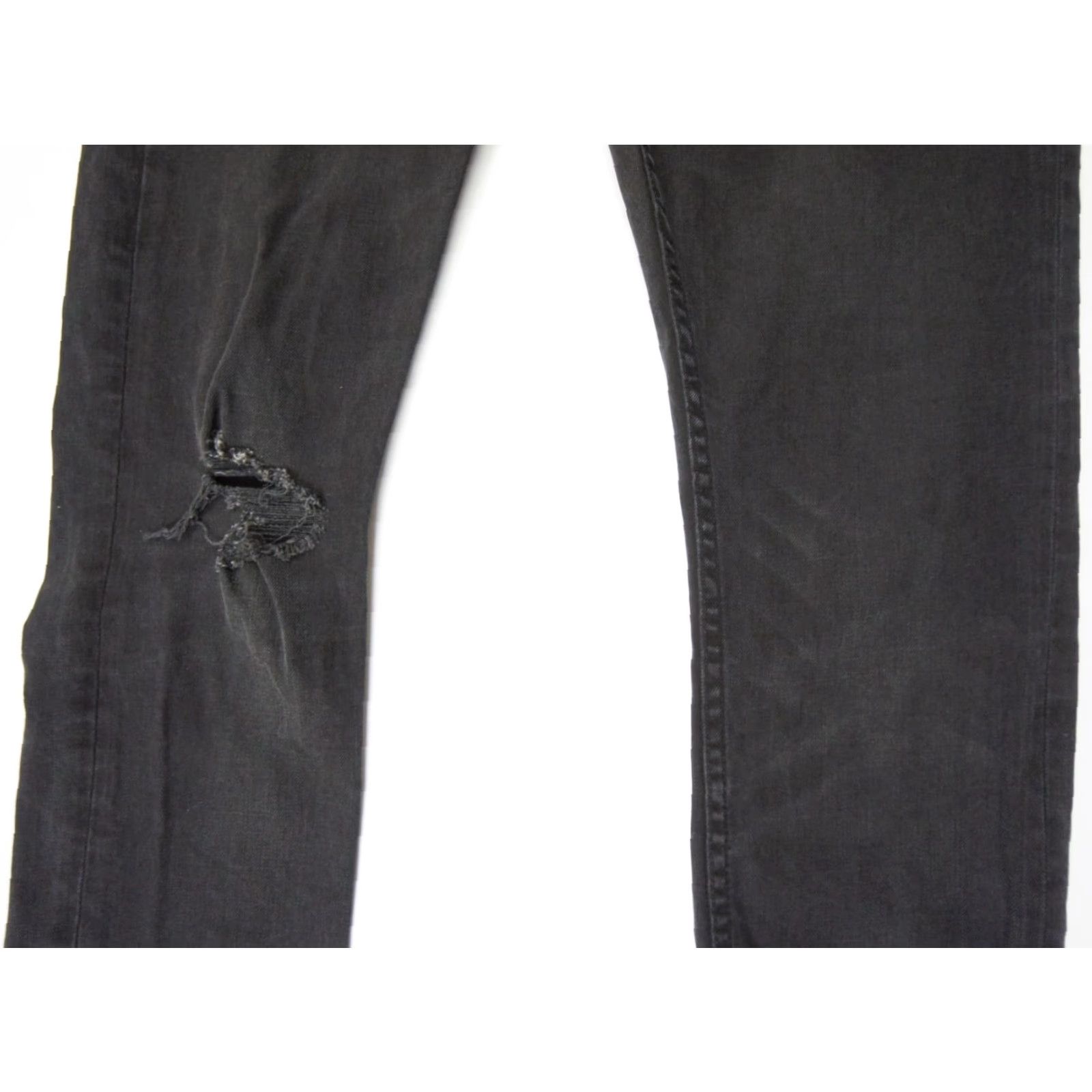 Allsaints VINTAGE AllSaints Men's Skinny Denim Jeans Size 30 Black Stretch Cigarette Pants Size US 30 / EU 46 - 4 Thumbnail