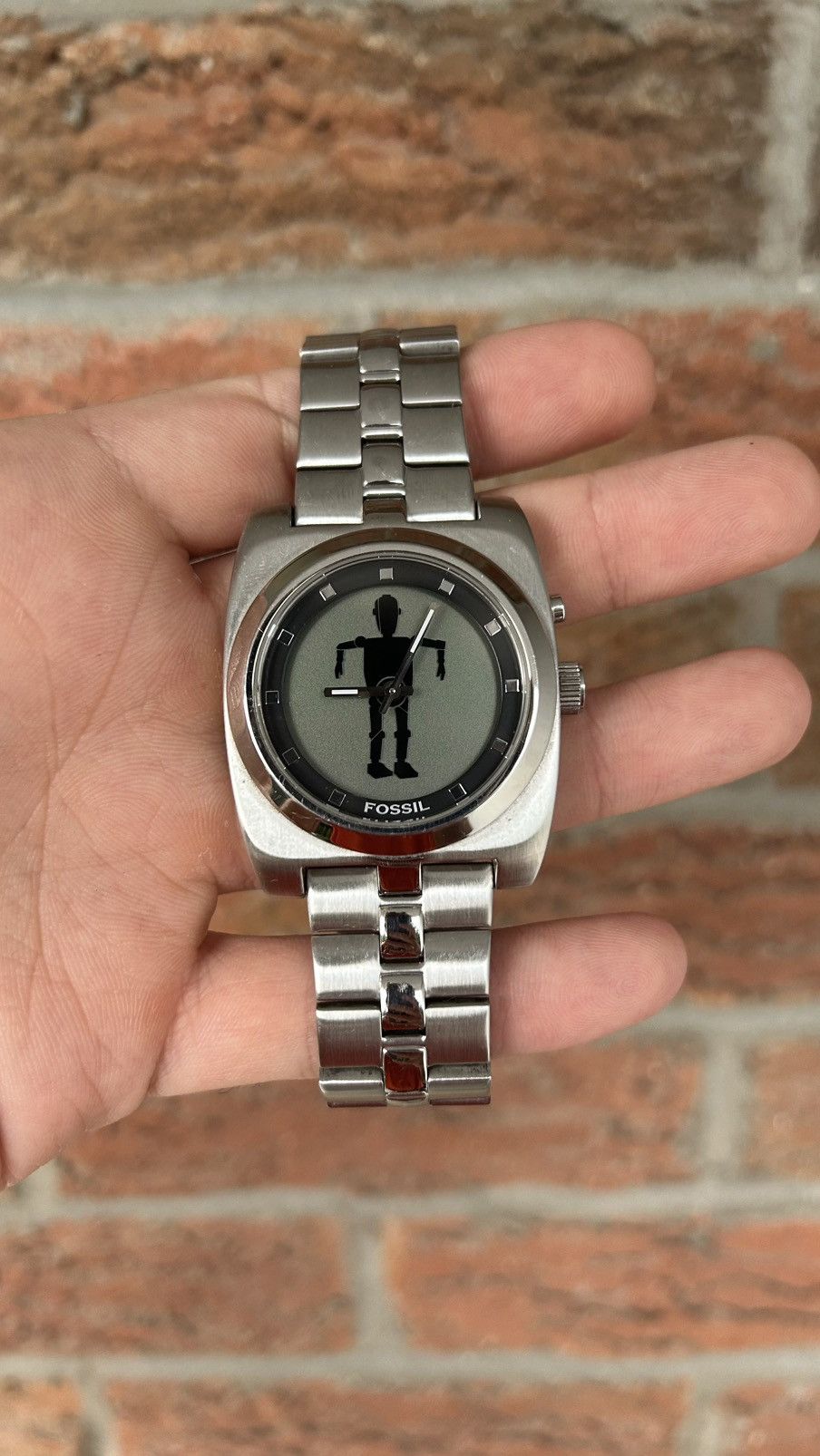 レア✨ FOSSIL　BIG TIC　JR-8292 アナデジ y2k　00's Fossil Big Tic Jr-8292 Analog-Digital Men's Watch Y2K