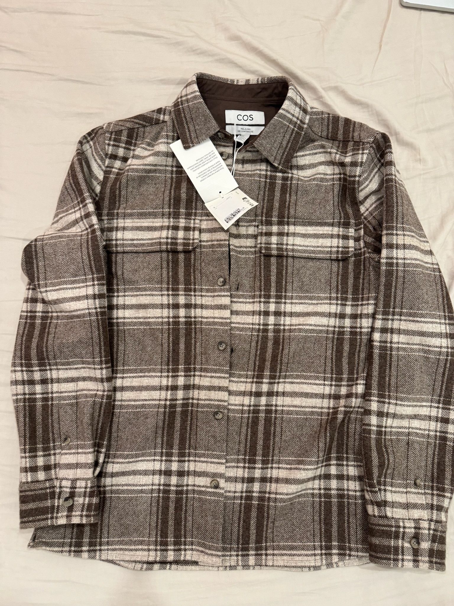 Cos COS REGULAR CHECKED WOOL-FLANNEL OVERSHIRT Size US S / EU 44-46 / 1 - 2 Thumbnail
