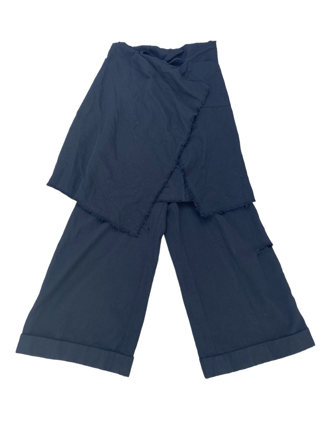 image of Archival Clothing x Comme Des Garcons VTG 1994 Comme Des Garcons Rei Kawakubo Raw Cut Wrap Pant in 