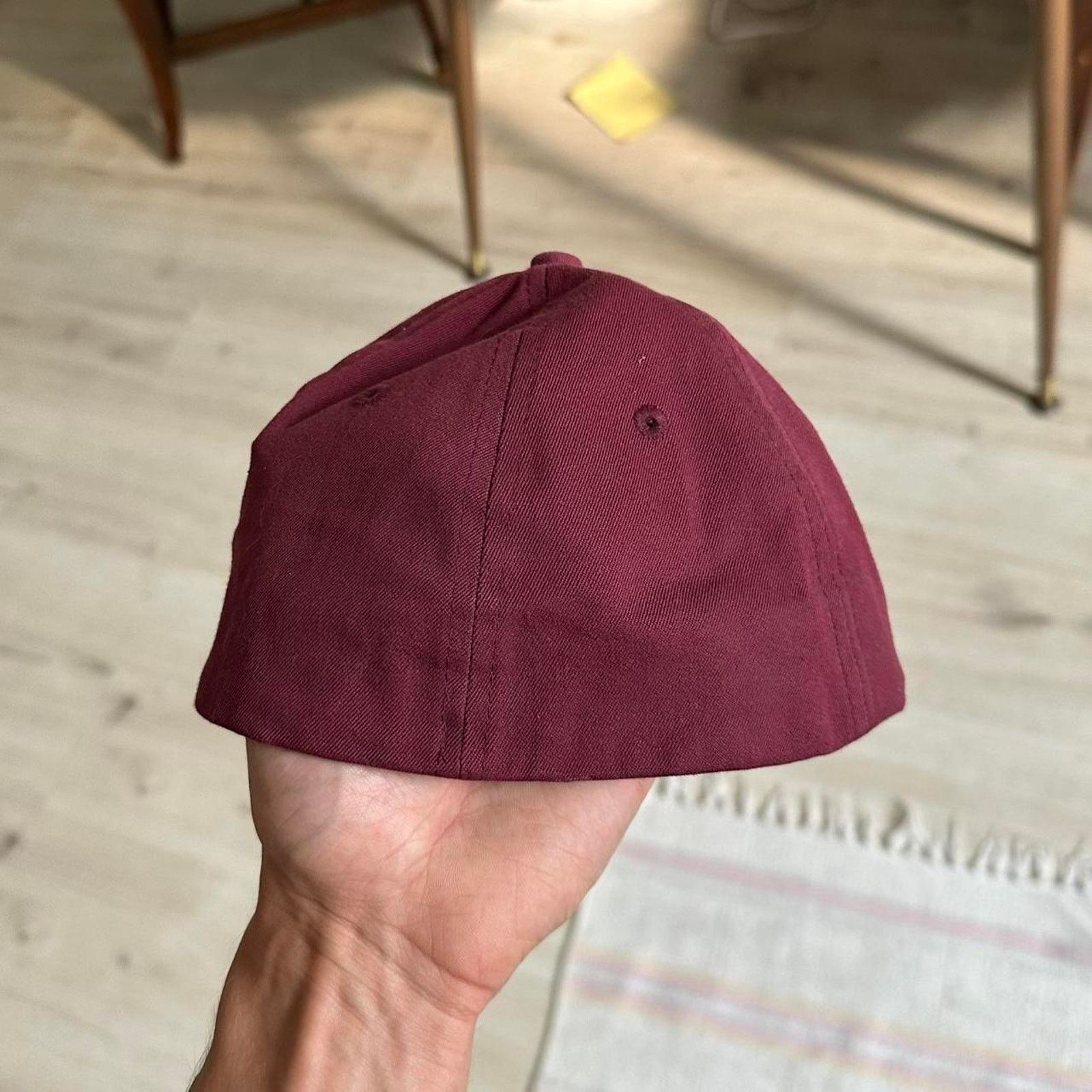 Vintage Epic Basic Y2K Blank Fitted Faded Flex Fit Baseball Hat Cap Size ONE SIZE - 7 Thumbnail