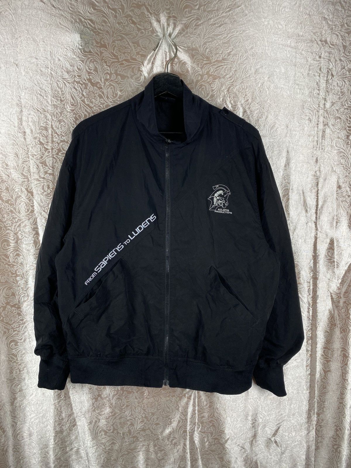 KOJIMA GENES Kojima Productions Bomber Jacket Black Tactical Streetwear Size US S / EU 44-46 / 1 - 3 Thumbnail