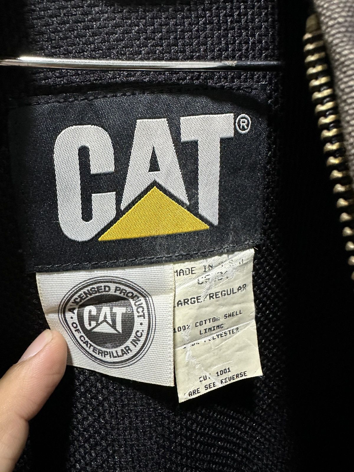 Caterpillar Vintage Caterpillar WorkWear Chore Jacket Hoodie Design Size US L / EU 52-54 / 3 - 3 Thumbnail