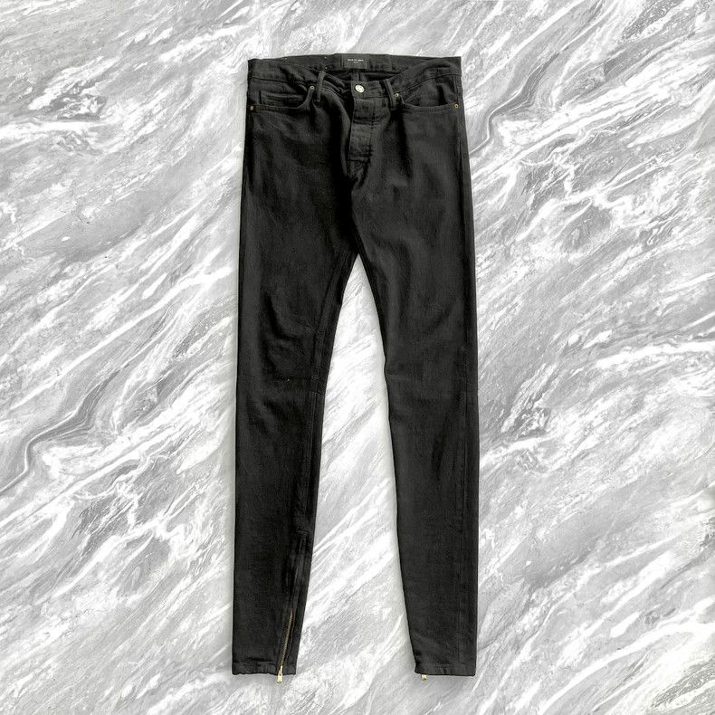 Fear of God Fear of God 5th Season Zip Hem Black Jeans - dmc Size US 31 - 1 Thumbnail