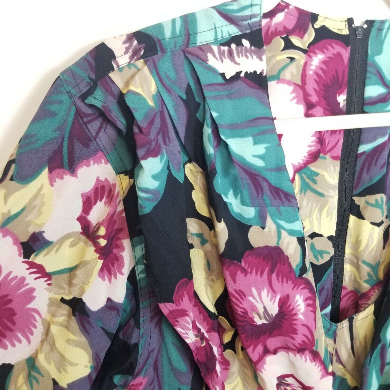 Vintage Vintage Karen Alexander Womens Floral Jumpsuit Sz 8 Tropical Size 30" / US 8 / IT 44 - 2 Thumbnail