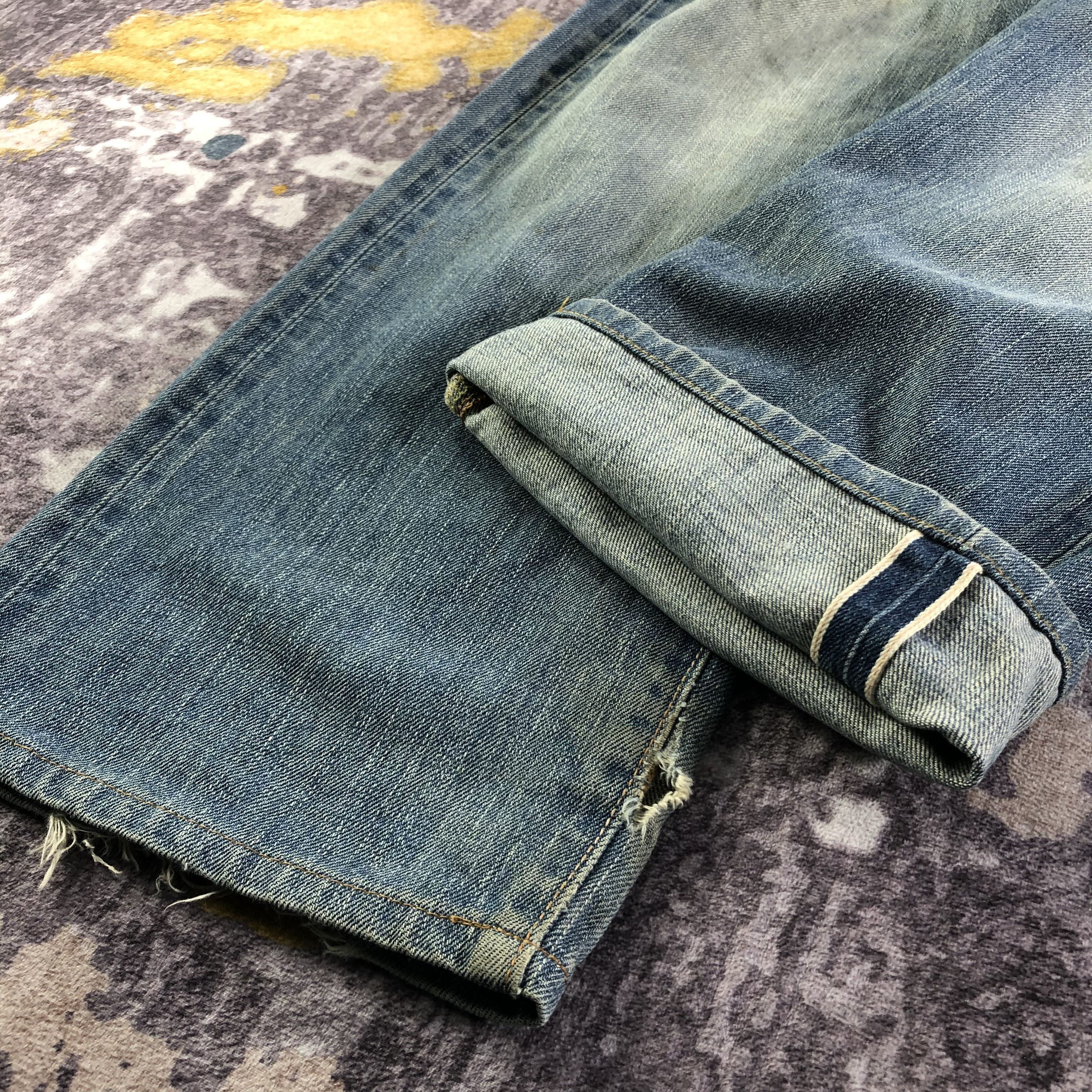 Edwin Vintage Blue Wash Edwin 505 Selvedge Jeans-JM3679 Size US 31 - 7 Thumbnail