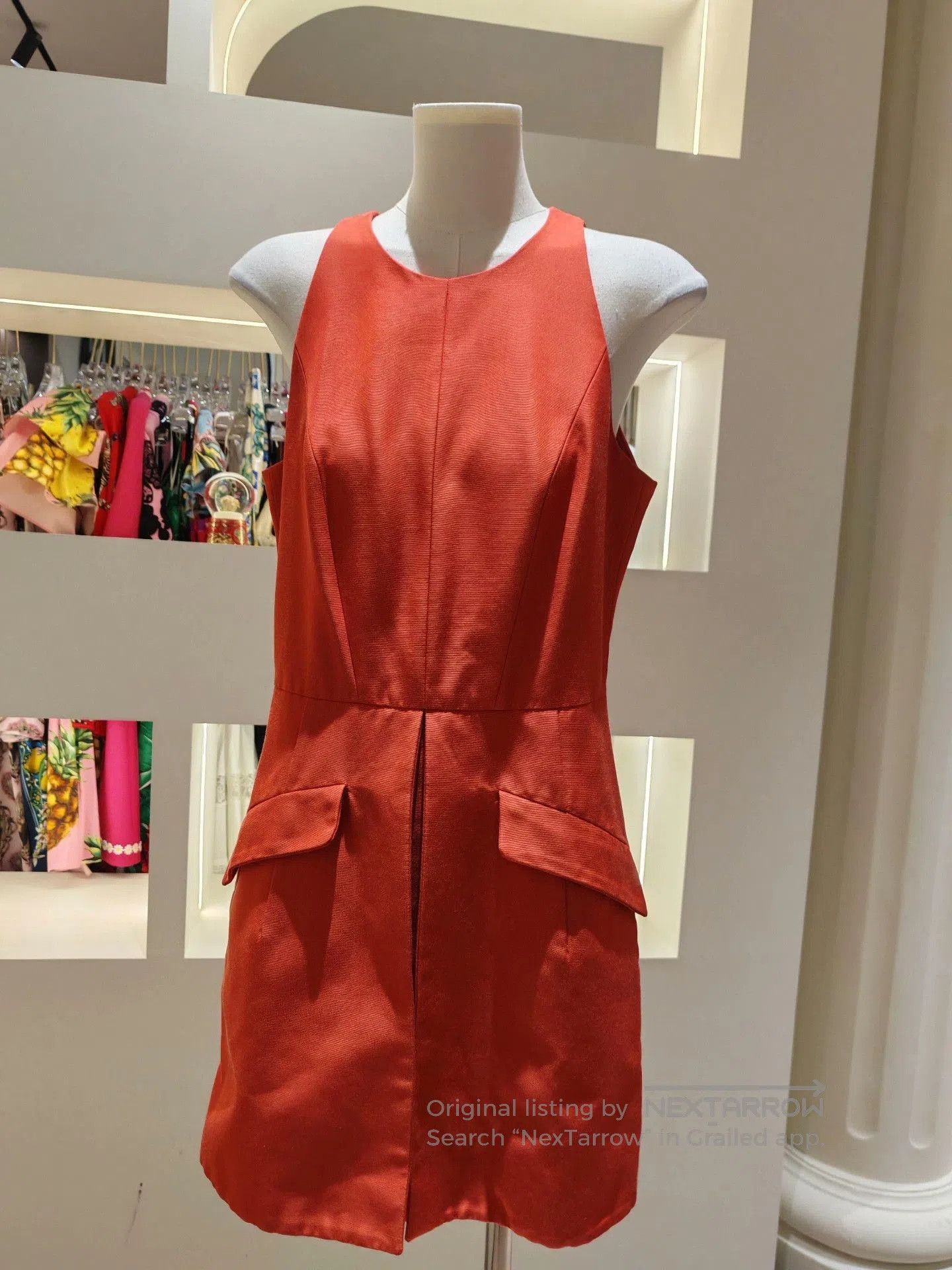 Alexander McQueen Alexander McQueen Orange Vest Dress. Size M / US 6-8 / IT 42-44 - 1 Thumbnail