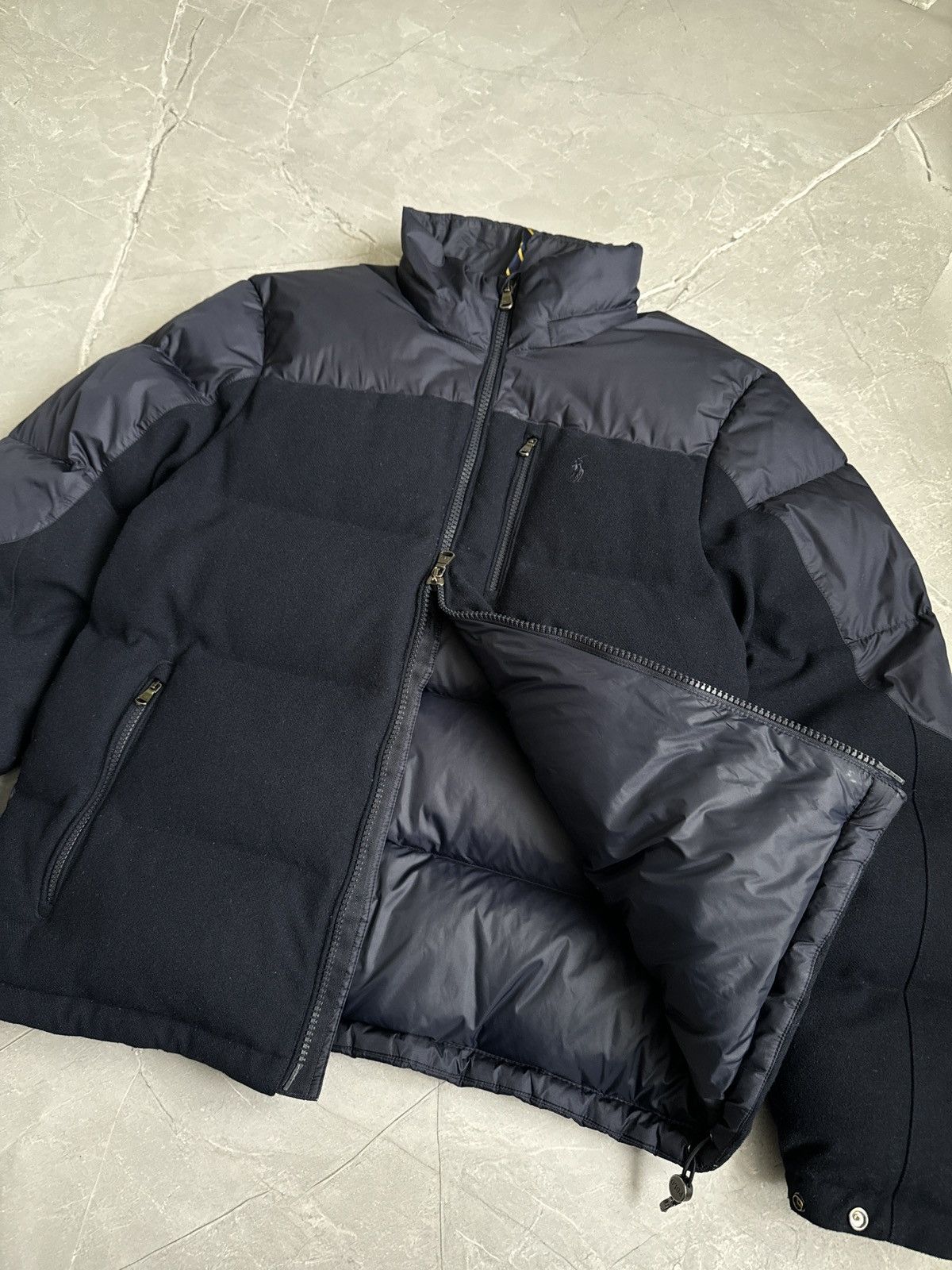 Polo Ralph Lauren Polo Ralph Lauren Nylon Wool Down Puffer Jacket Navy Size US L / EU 52-54 / 3 - 14 Thumbnail